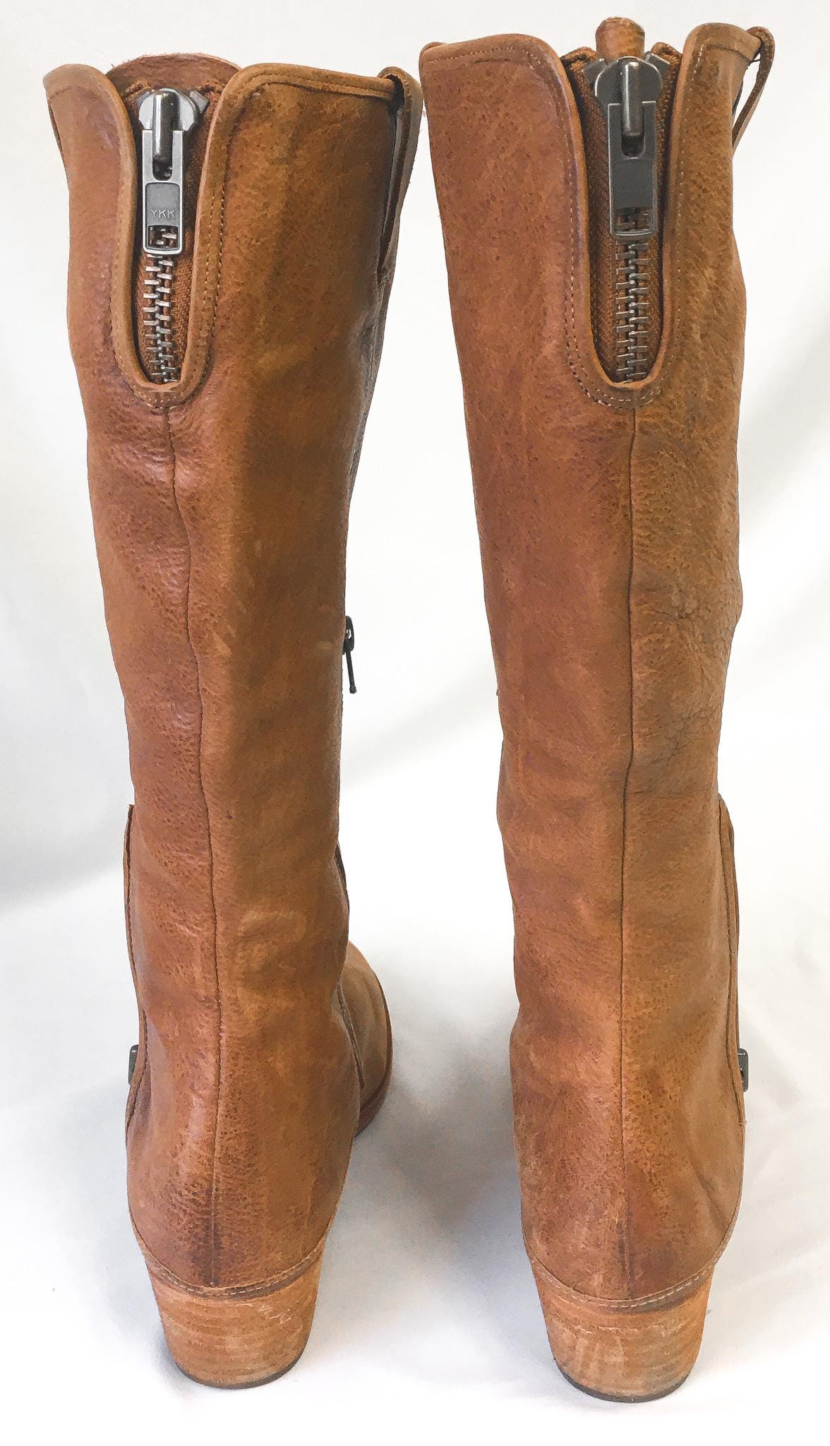 Kork-Ease Kayla II Brown Leather Knee High Boots, Women's Sz. 10M, Vintage Classic Everyday Leather Boots