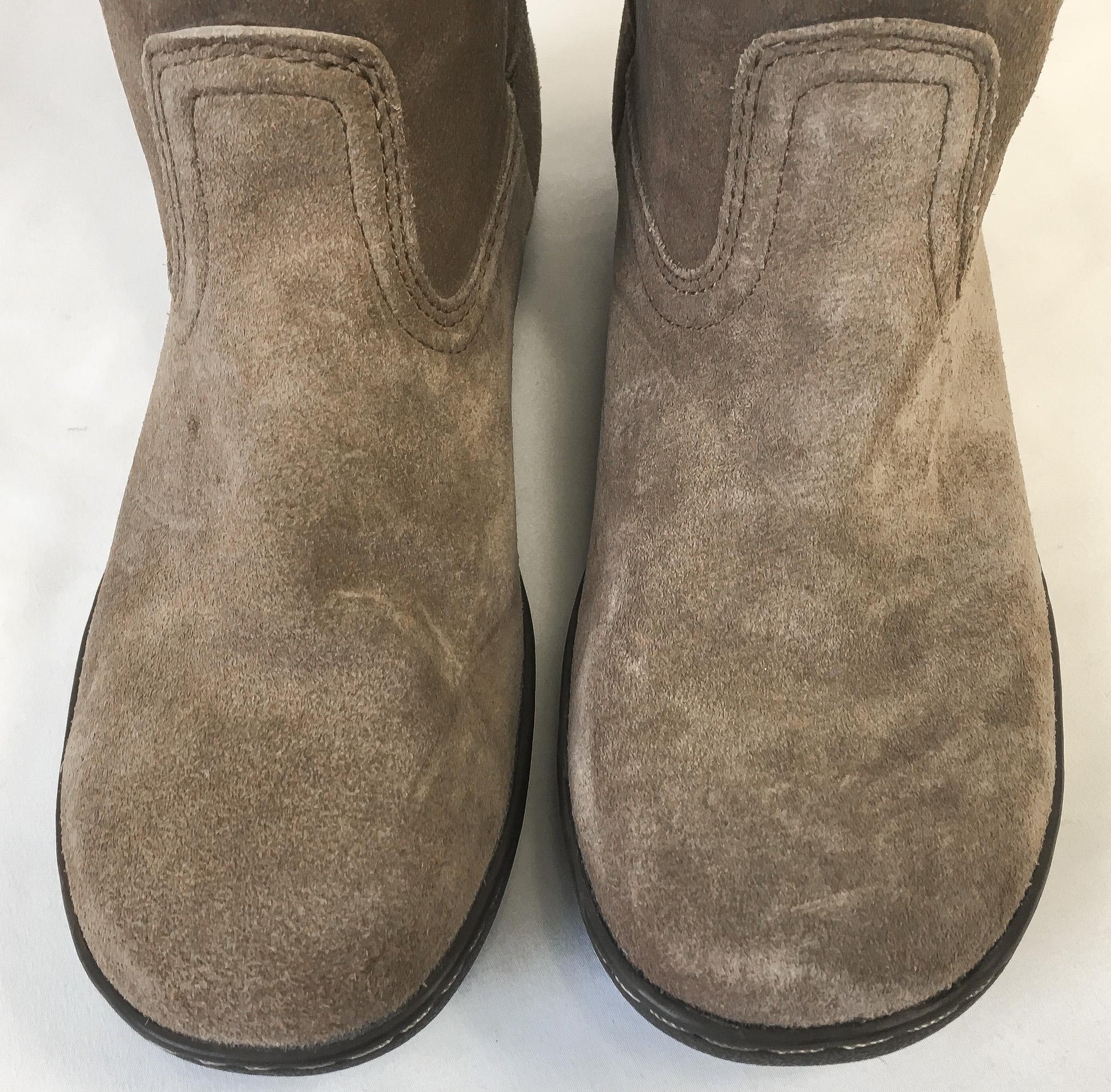 NWT Ariat Fatbaby Sassafras Tan Suede Braided Fringe Boots, Women's Sz. 6B, Vintage Western Boho Leather Boots