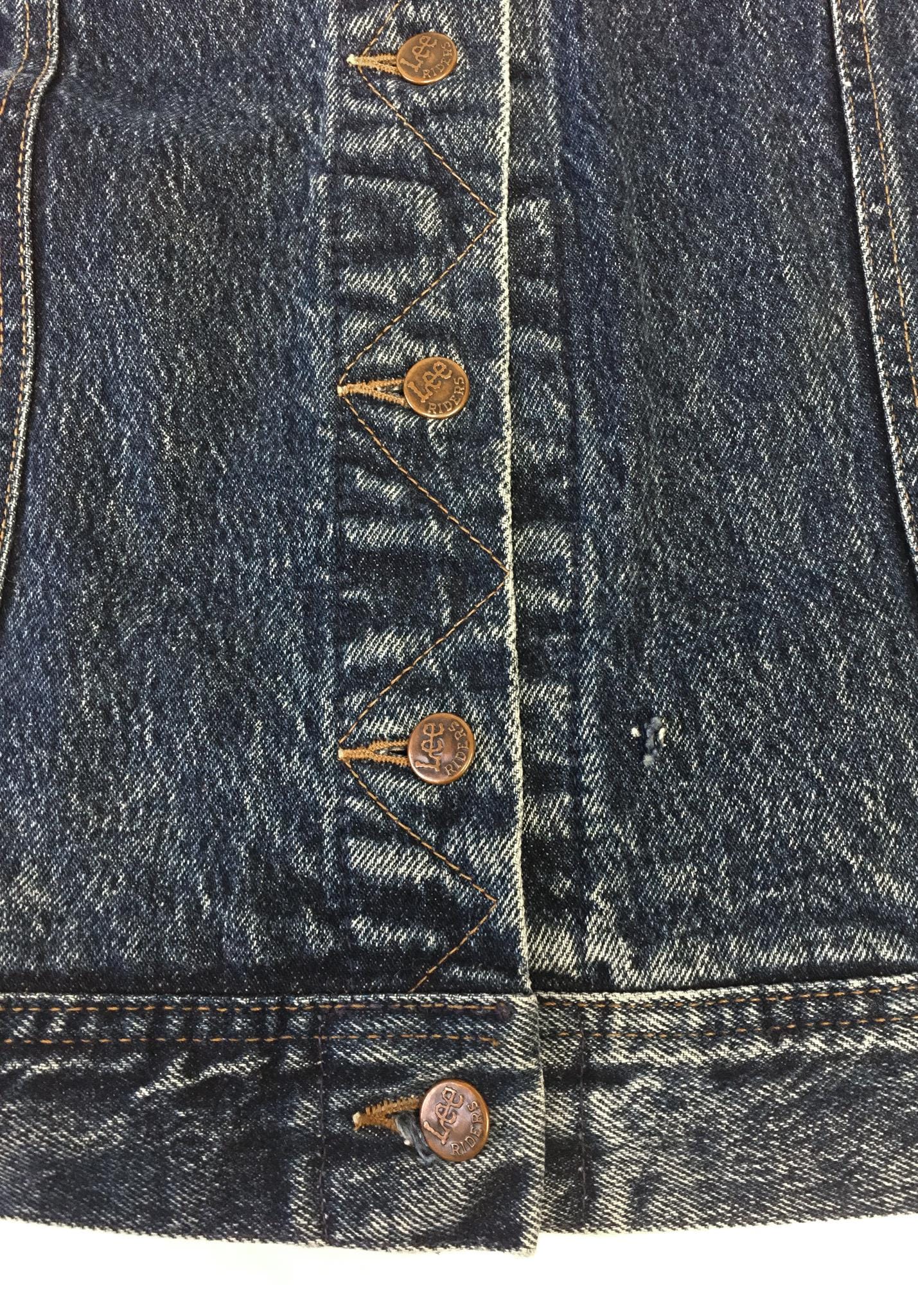 90s Lee Dark Acid Washed Denim Jean Jacket, Men's Sz. Small, Vintage Unisex Denim Jacket