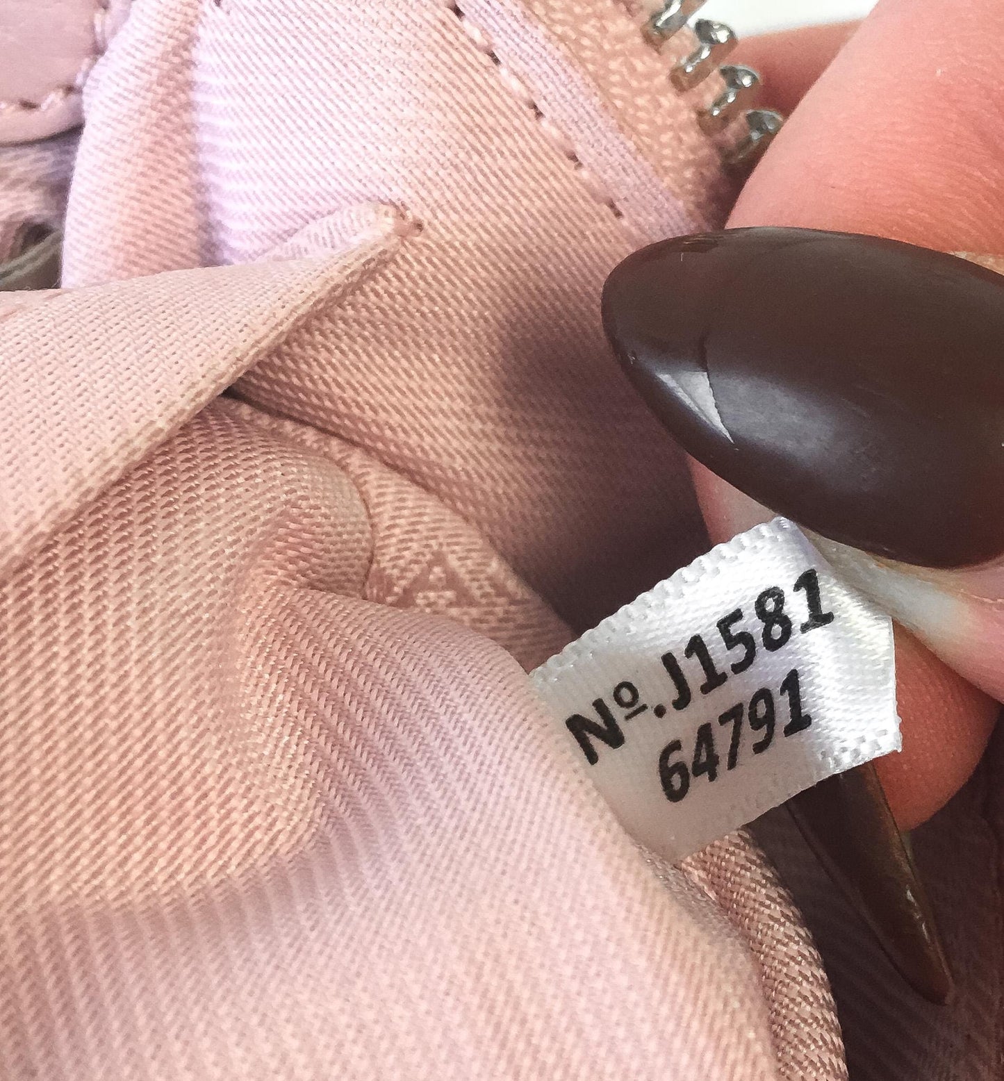 Modern Coach Nolita Baby Pink Chain Strap Mini Bag Wristlet, Style 64791, Y2K 00s Coach Accessories