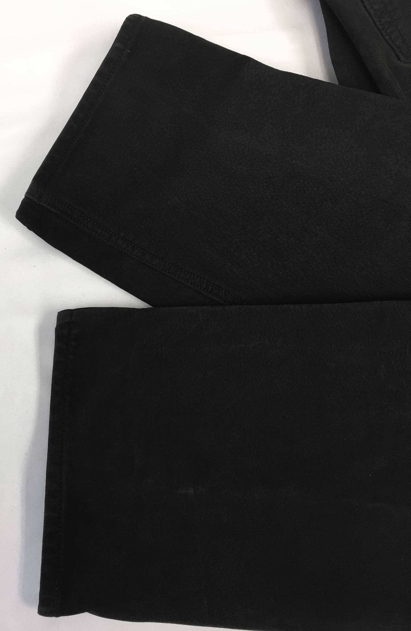 Vintage Skotts Suede Black Straight Leg Suede Pants, Unisex Sz. 31" x 30.5", Vintage Unisex Leather Pants