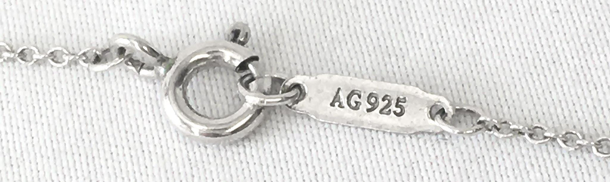 Tiffany & Co. 925 Sterling Silver Round Circle Ring Pendant 16 Inch Necklace