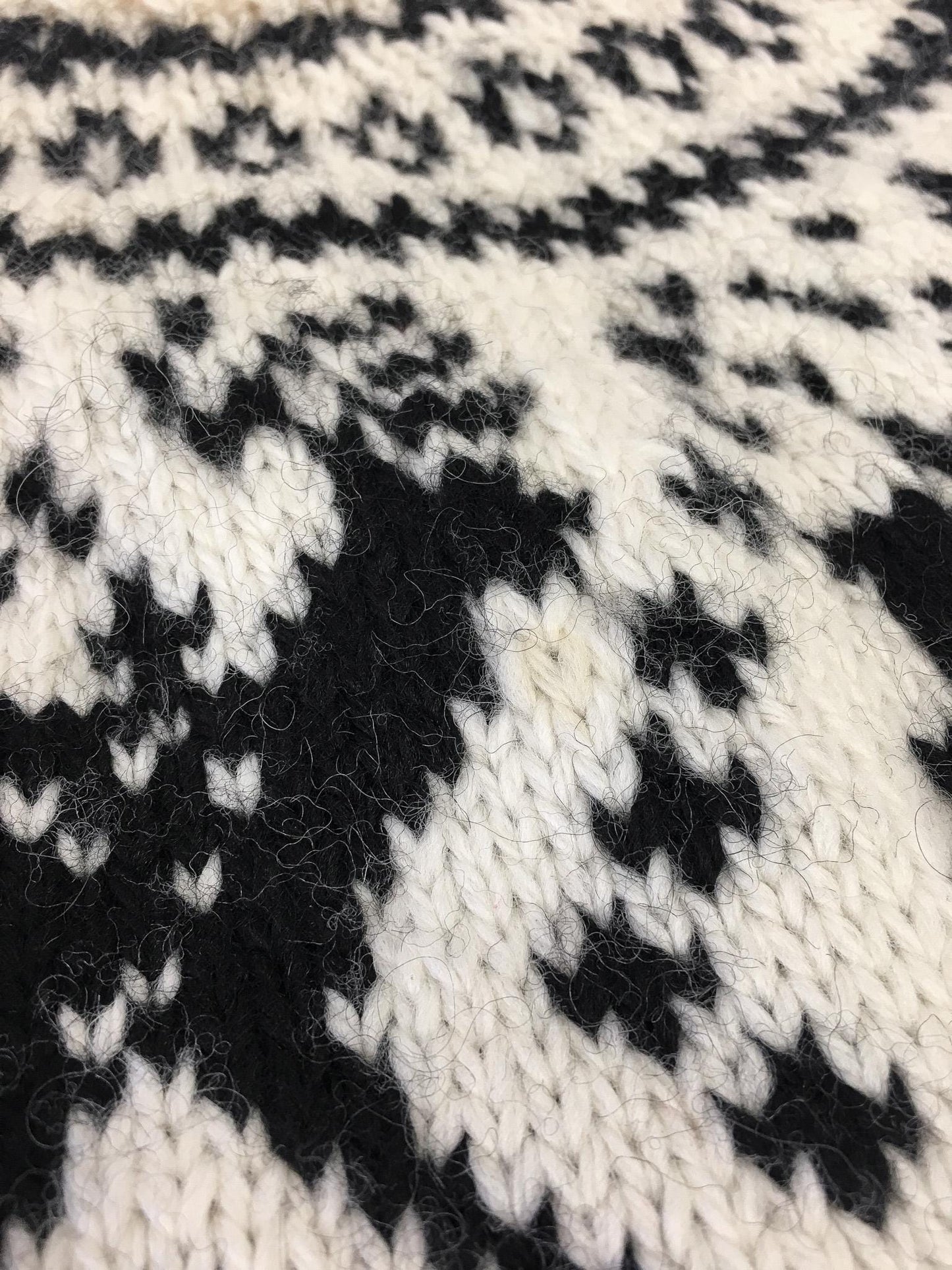 Vintage Dale of Norway Black Cream Reindeer Patterned Pure Wool Unisex Nordic Crewneck Sweater, Men's Sz. S