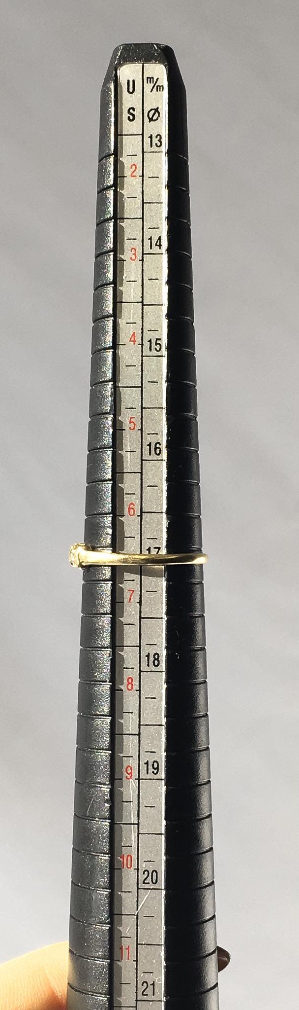 Vintage 10K OroAmerica Yellow Gold Diamond Chip Ring, Sz. 6.75, Simple Dainty Everyday Minimalist Stackable Ring