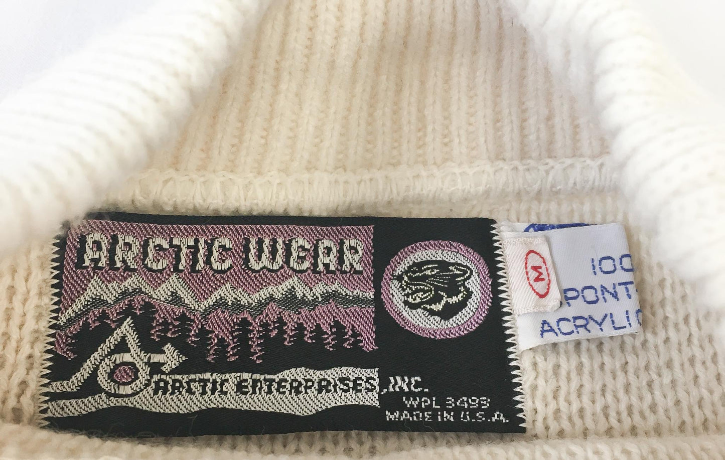 Vintage 90s Arctic Wear Lime Green Striped Fair Isle Snowflake Mock Neck Sweater, Men's Sz. M