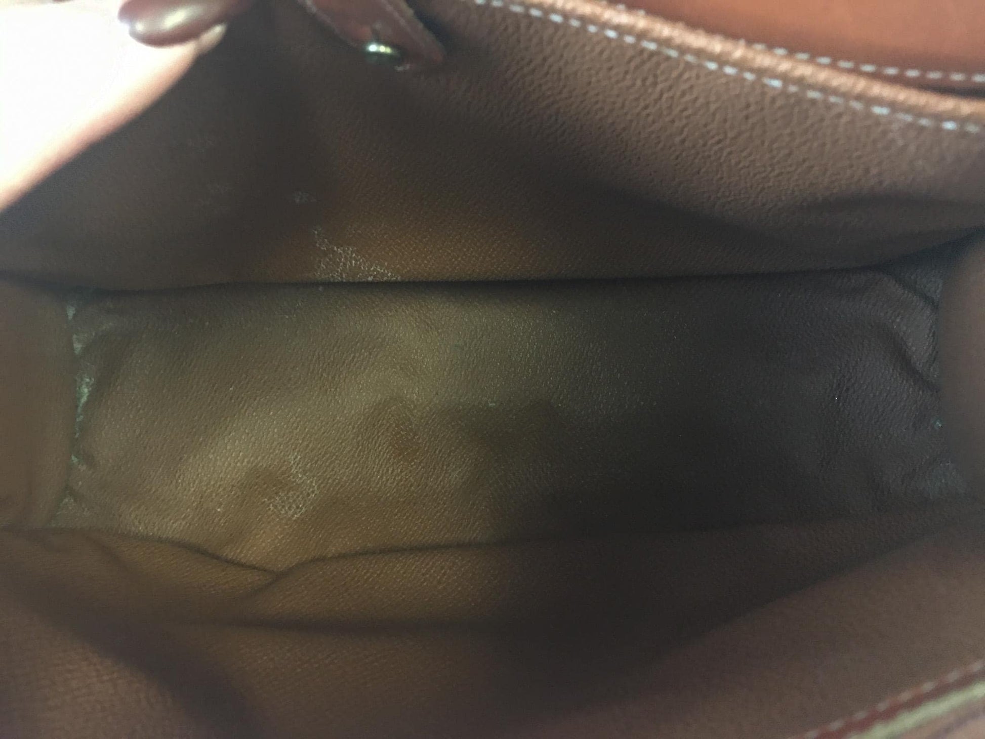 Vintage 80s Dooney and Bourke All Weather Beige Brown Leather Top Handle Crossbody Satchel