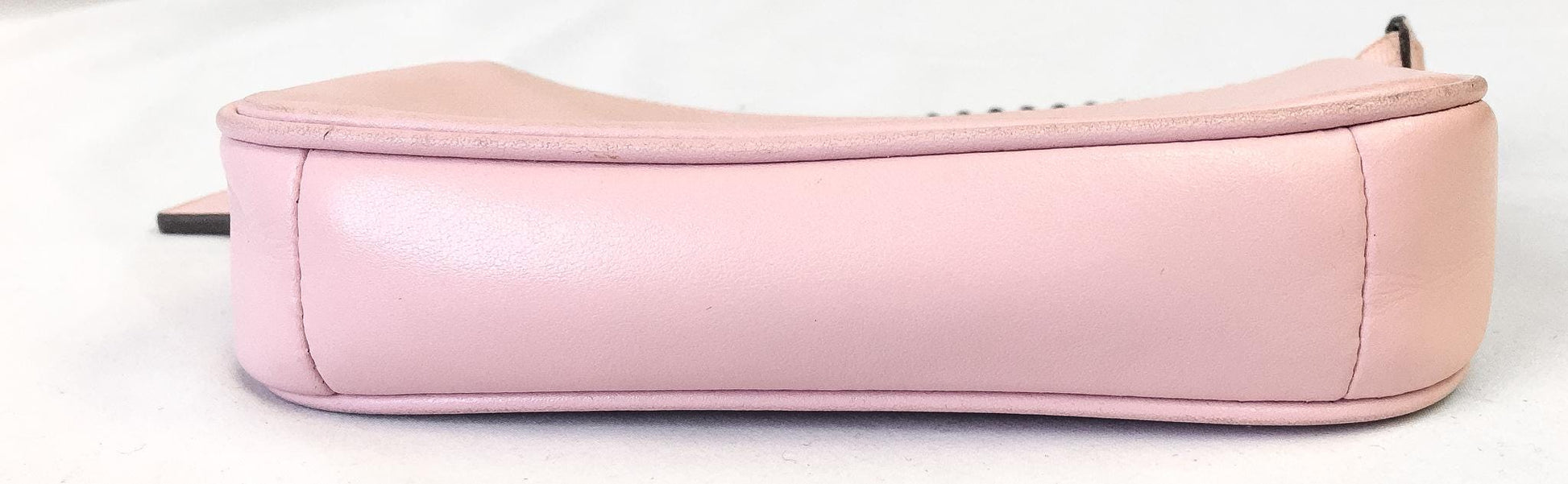 Modern Coach Nolita Baby Pink Chain Strap Mini Bag Wristlet, Style 64791, Y2K 00s Coach Accessories