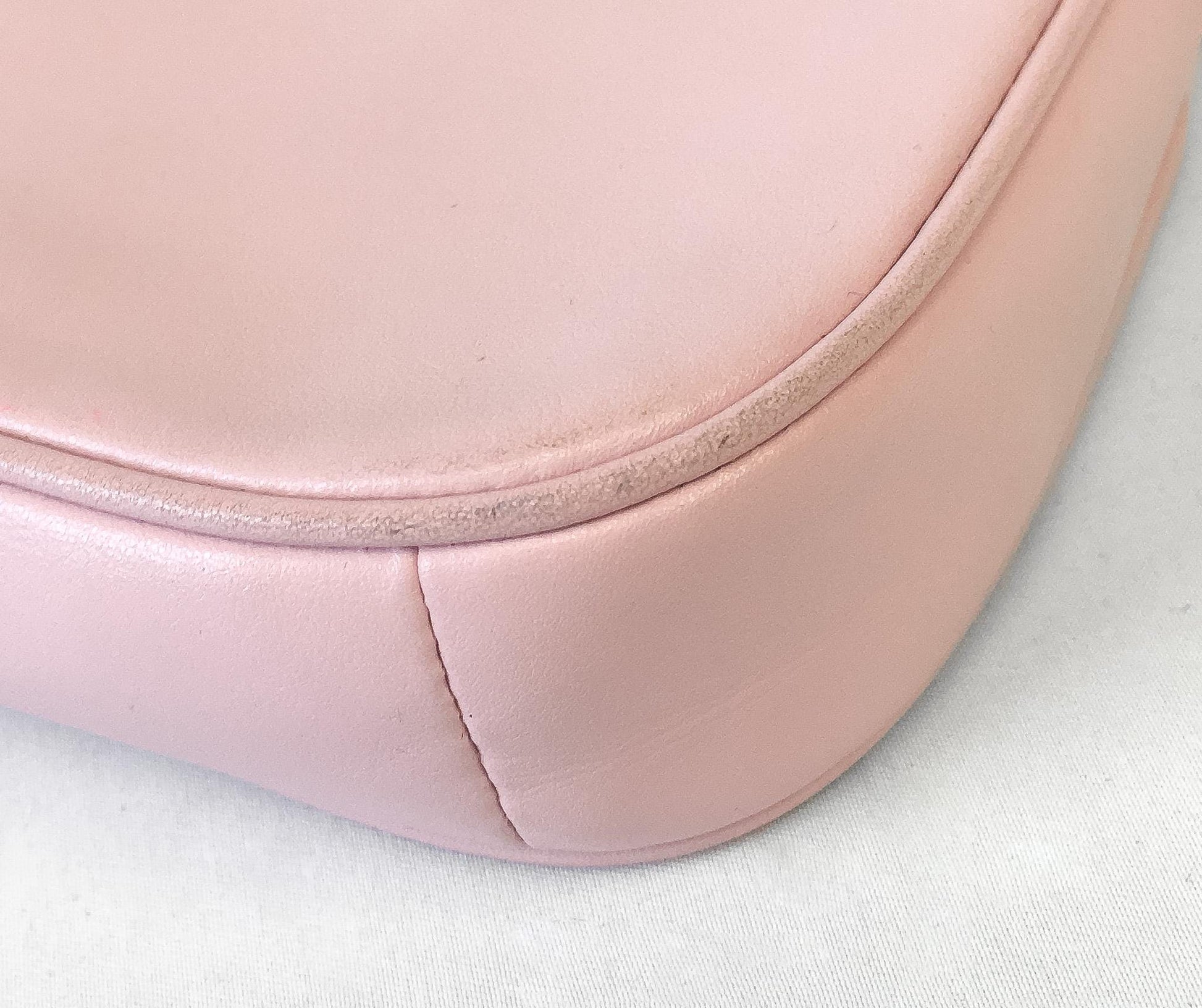 Modern Coach Nolita Baby Pink Chain Strap Mini Bag Wristlet, Style 64791, Y2K 00s Coach Accessories