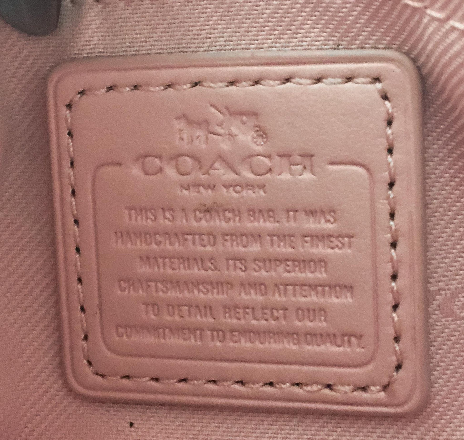 Modern Coach Nolita Baby Pink Chain Strap Mini Bag Wristlet, Style 64791, Y2K 00s Coach Accessories