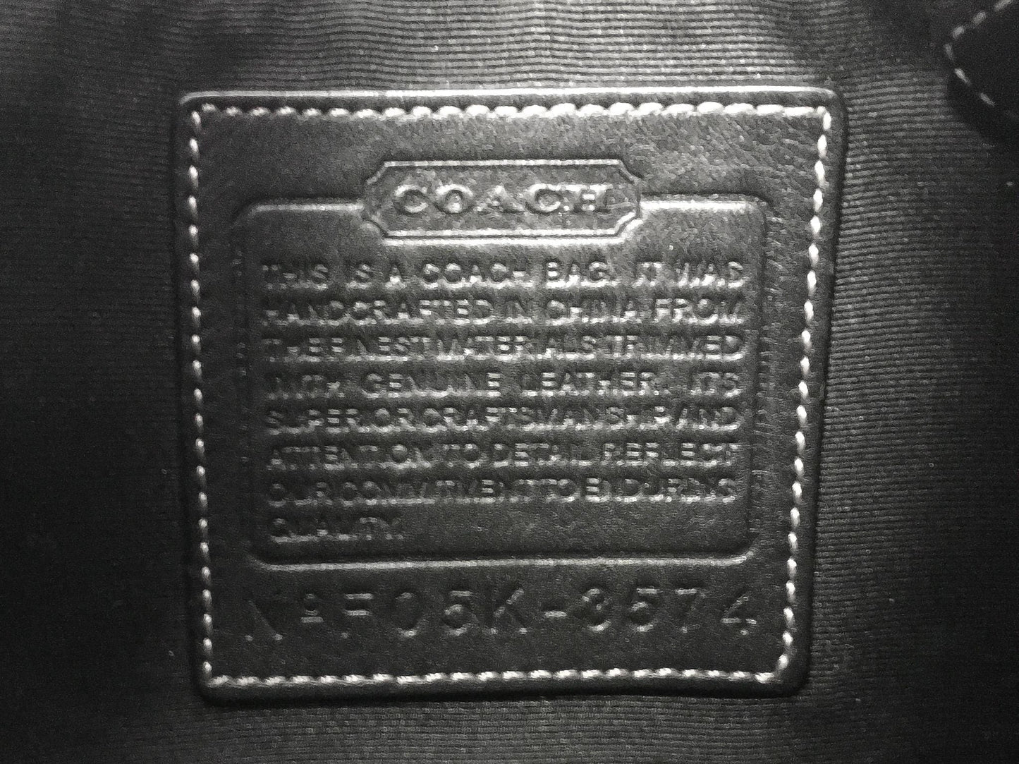 Y2K 00s Coach Black Jacquard Signature Duffle Shoulder Crossbody Bag, Style 3574, Y2K Coach Handbag