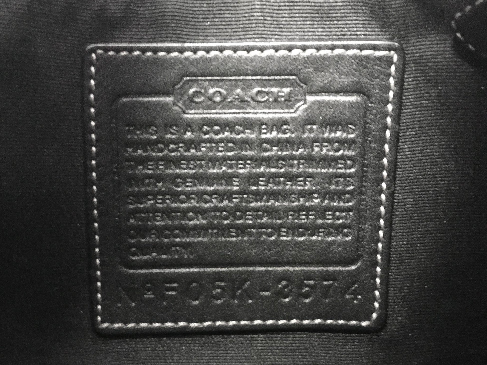 Y2K 00s Coach Black Jacquard Signature Duffle Shoulder Crossbody Bag, Style 3574, Y2K Coach Handbag