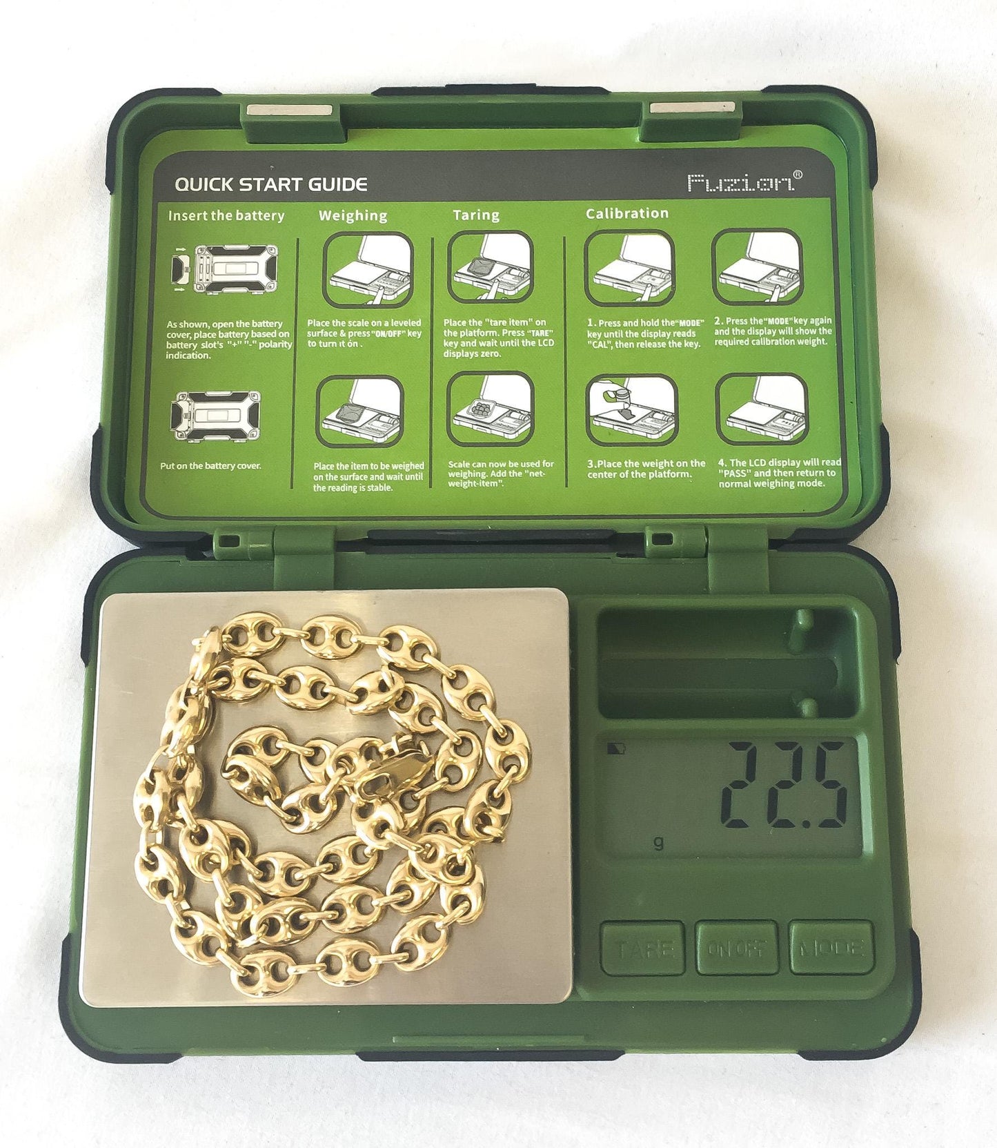 Vintage 14K 585 Italy Gold Puffy Mariner "Gucci Puff" Anchor Chain Necklace Approx 19.5", Roughly 7mm, Elegant Simple Unisex Layering Chain