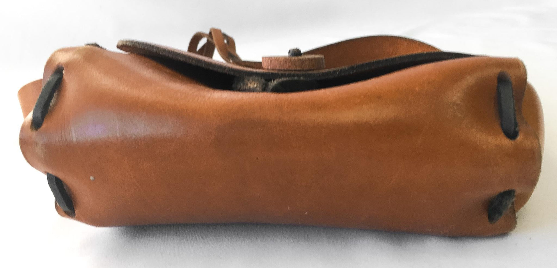 70s Handmade Woven Hand Painted Floral Leather Shoulder Bag, Vintage Boho Style Handbag