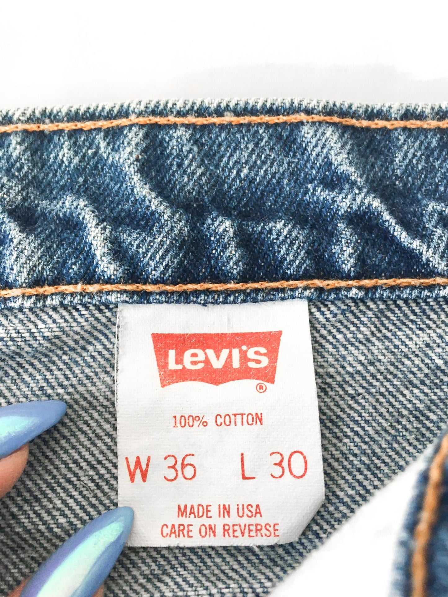 70s Levis Orange Tab 517 Medium Wash High Rise Bootcut Jeans, Unisex Sz. 33" x 29"
