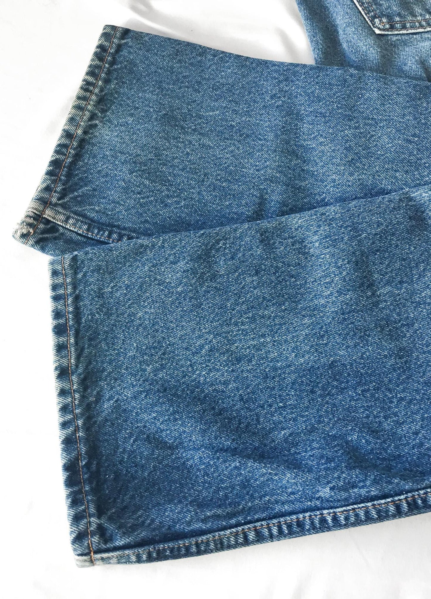 70s Levis Orange Tab 517 Medium Wash High Rise Bootcut Jeans, Unisex Sz. 33" x 29"