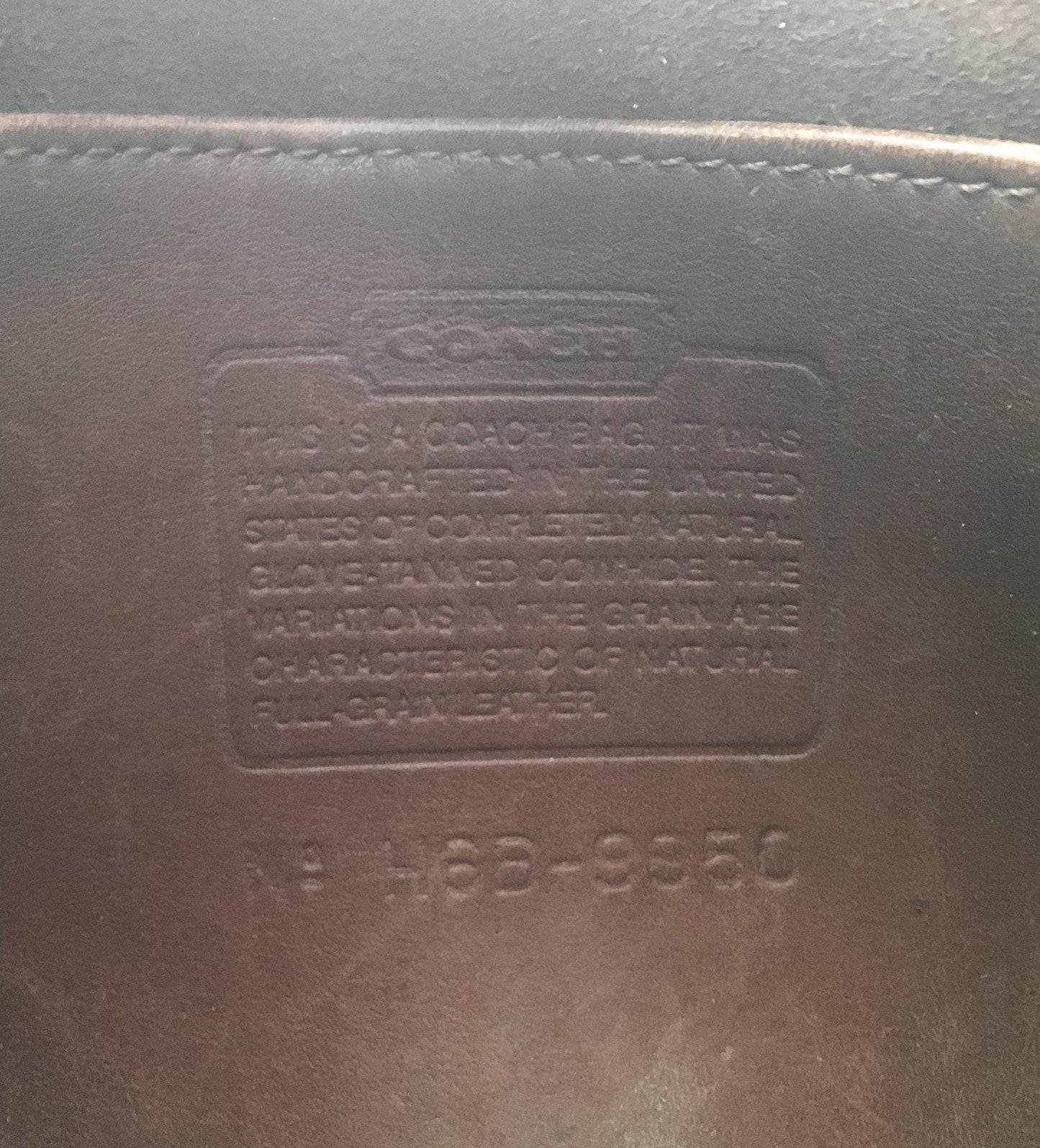 Vintage Coach Janice Legacy Brown Leather Crossbody Bag, Style 9950