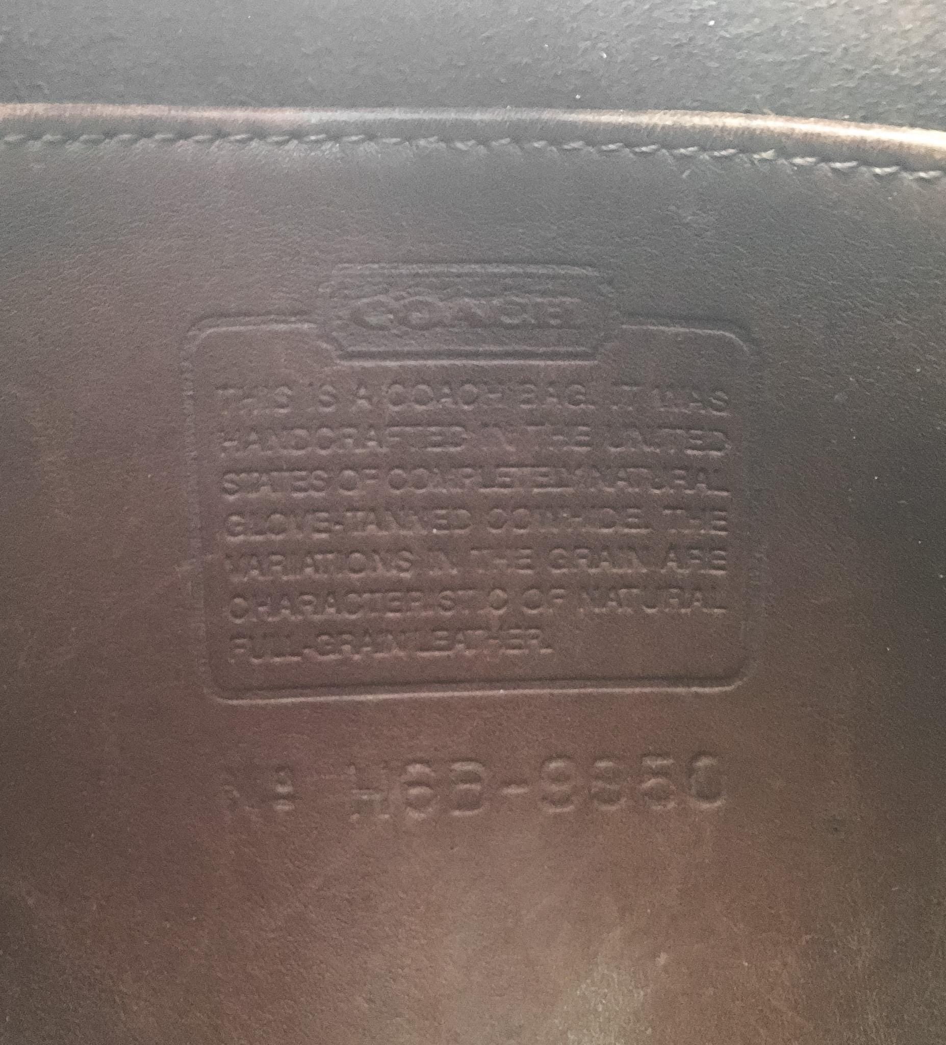 Vintage Coach Janice Legacy Brown Leather Crossbody Bag, Style 9950