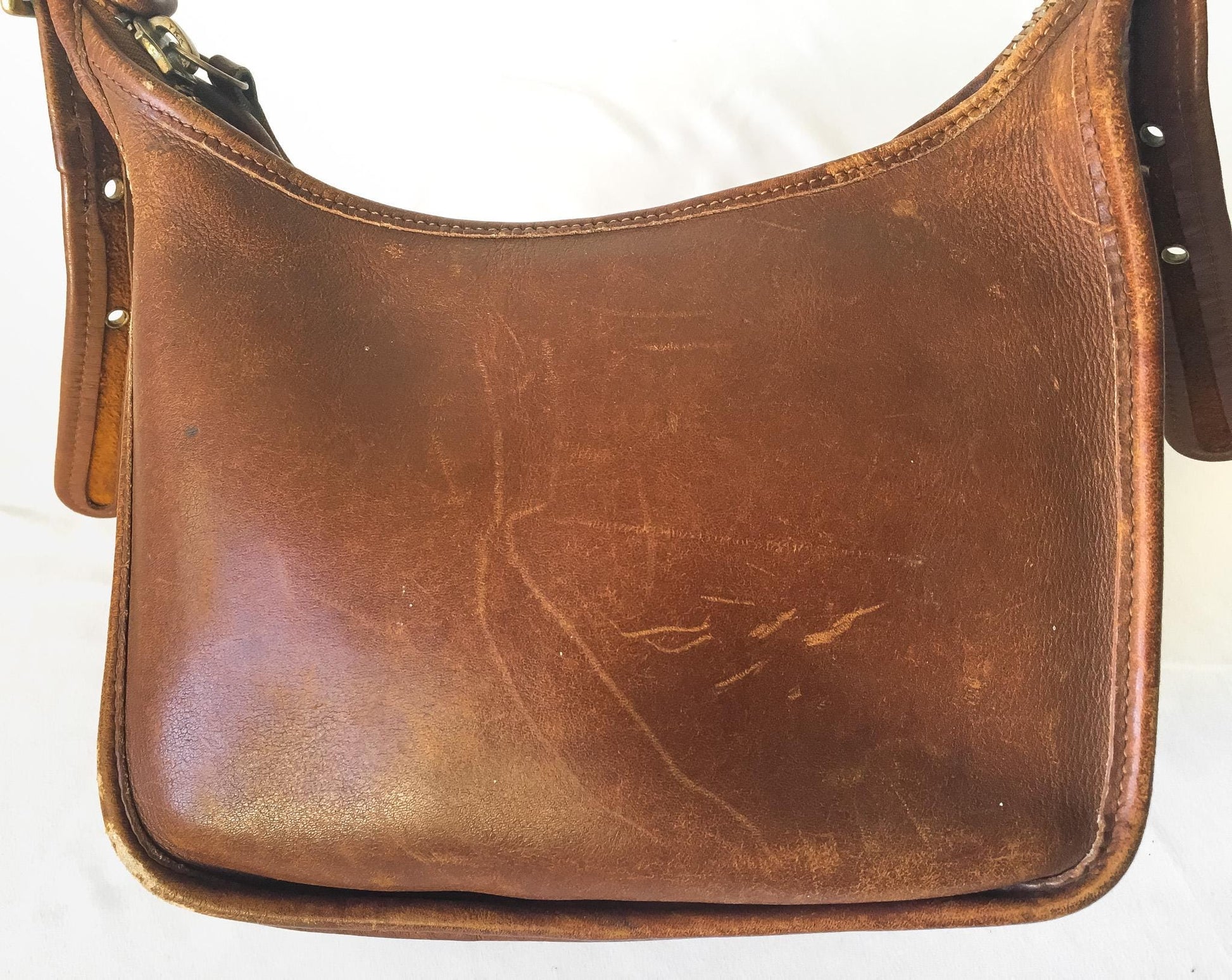 Vintage Coach Janice Legacy Brown Leather Crossbody Bag, Style 9950