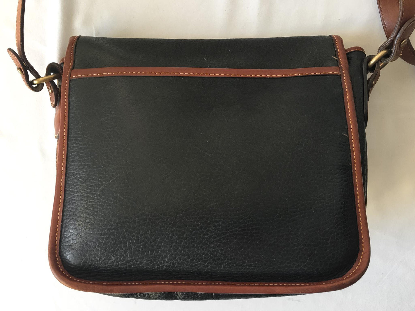 Vintage 90s Coach Sheridan Greensboro Black Crossbody Bag, Made in Italy