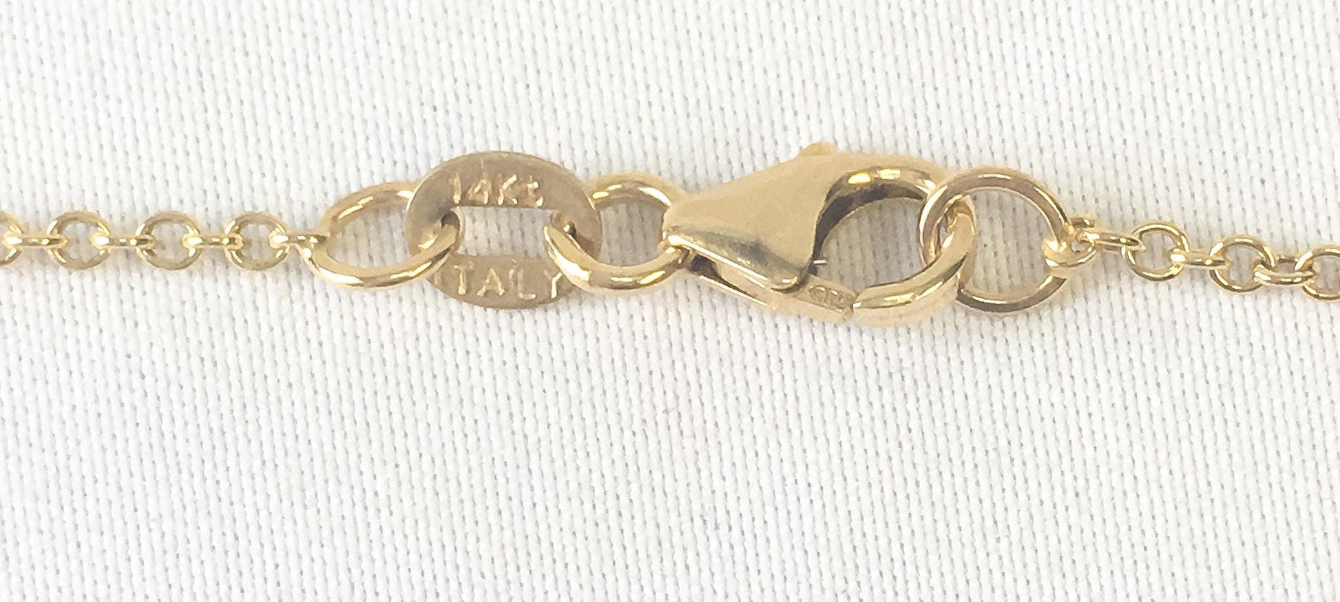 14K Italy Yellow Gold Cable Link Chain Necklace, Roughly 18", Roughly 1.5mm Width, Simple Everyday Layering Chain Necklace