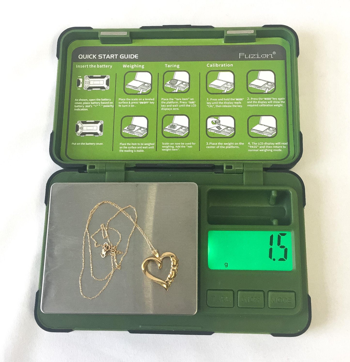 Vintage 10K Yellow Gold Open Faced Heart with Puffy Heart Detail 16" Necklace, Simple Elegant Heart Necklace