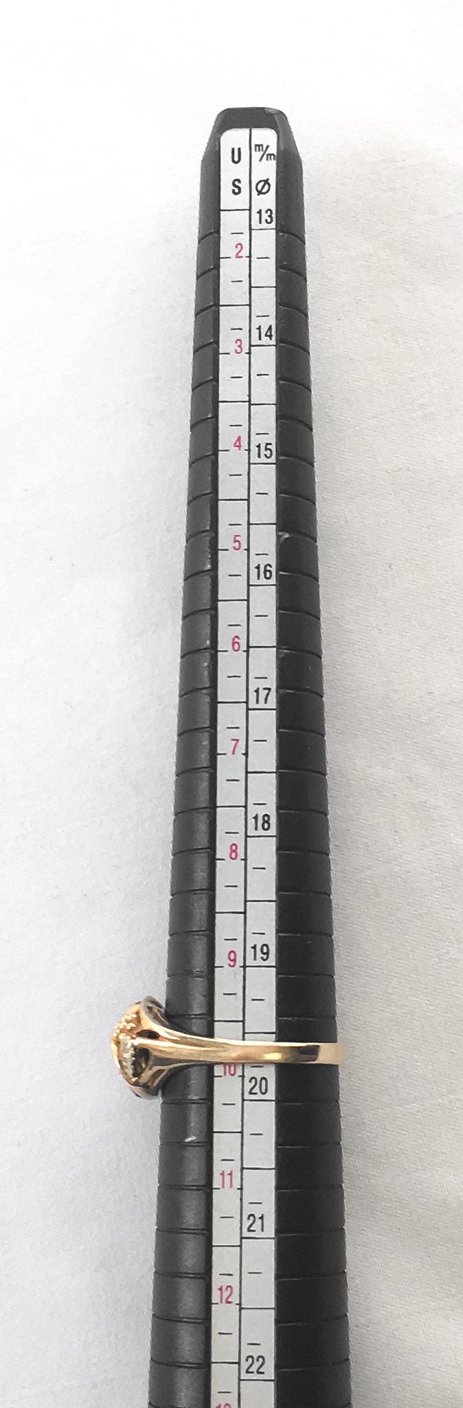 Vintage 10K Landstrom's Black Hills Gold Large Cluster Leaf Ring, Sz. 9.75, Vintage Black Hills Gold Jewelry