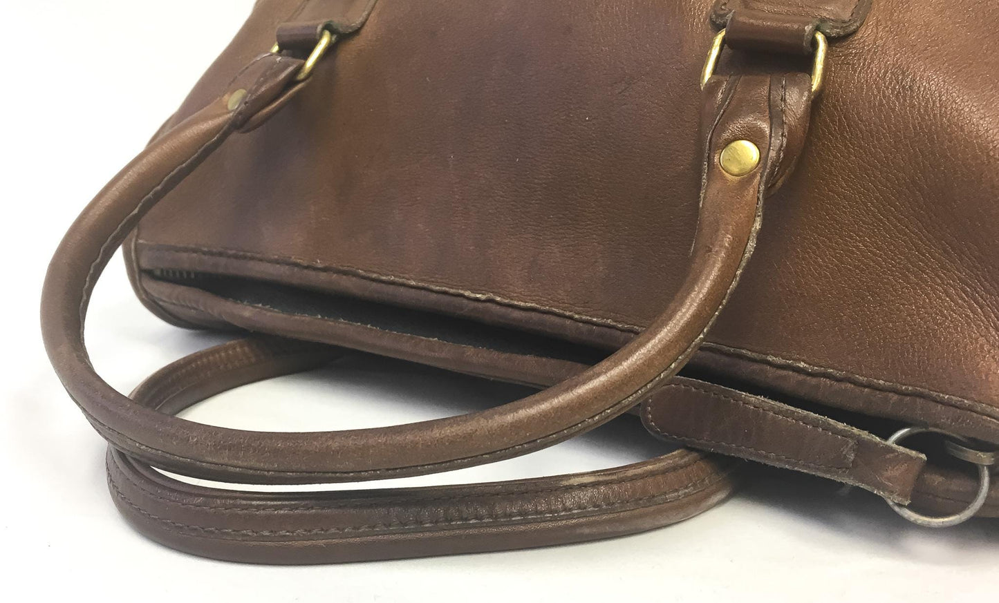 Vintage 60s/70s Coach Madison Brown Leather Satchel with Detachable Crossbody Strap, Vintage Rare Coach Handbag
