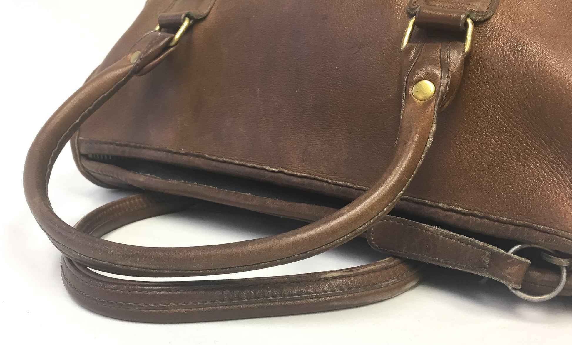 Vintage 60s/70s Coach Madison Brown Leather Satchel with Detachable Crossbody Strap, Vintage Rare Coach Handbag