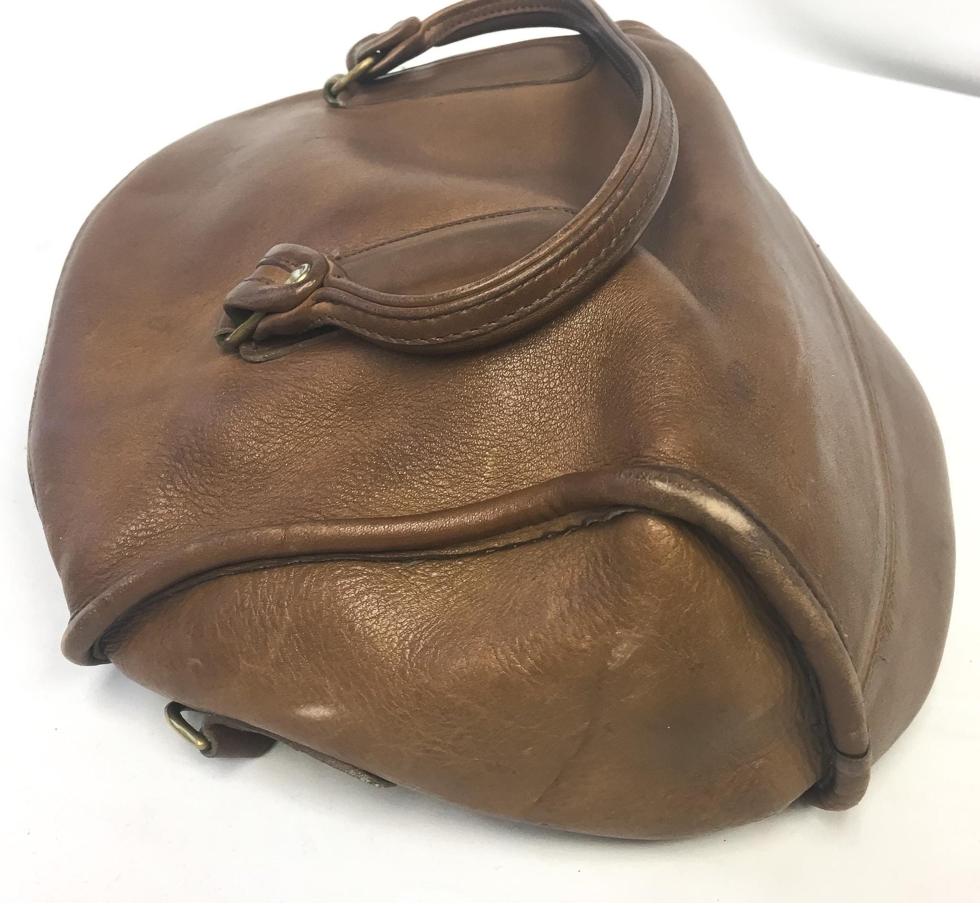 Vintage 60s/70s Coach Madison Brown Leather Satchel with Detachable Crossbody Strap, Vintage Rare Coach Handbag