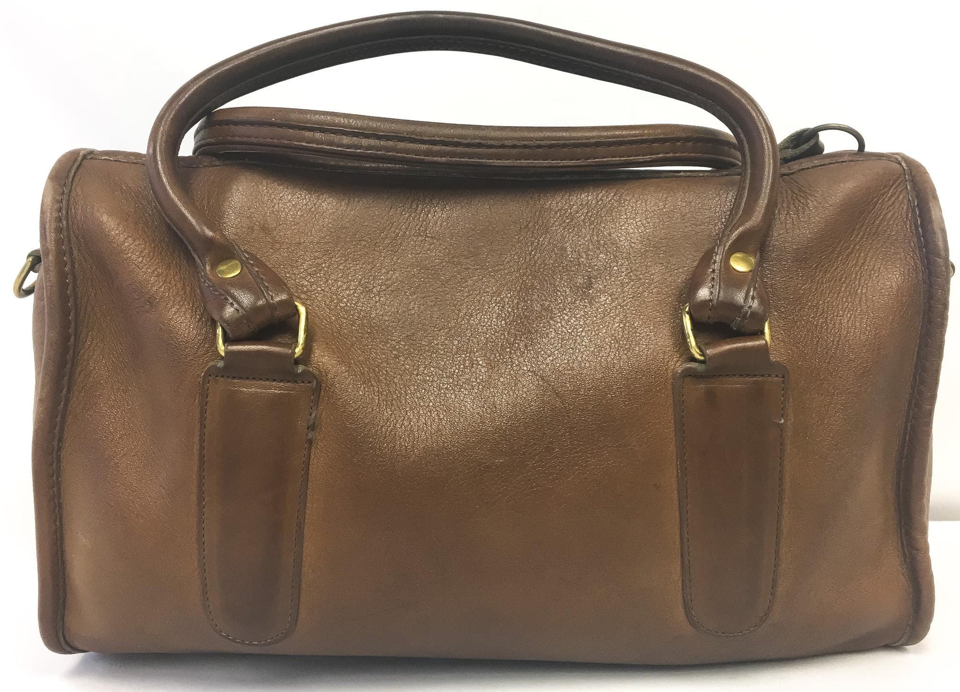 Vintage 60s/70s Coach Madison Brown Leather Satchel with Detachable Crossbody Strap, Vintage Rare Coach Handbag