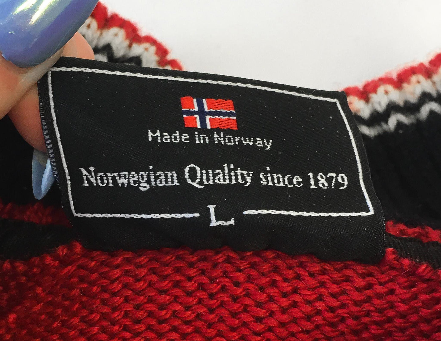 Dale of Norway Red Fair Isle Snowflake Heart Wool Nordic Mock Neck Quarter Zip Sweater, Women's Sz. XS/S