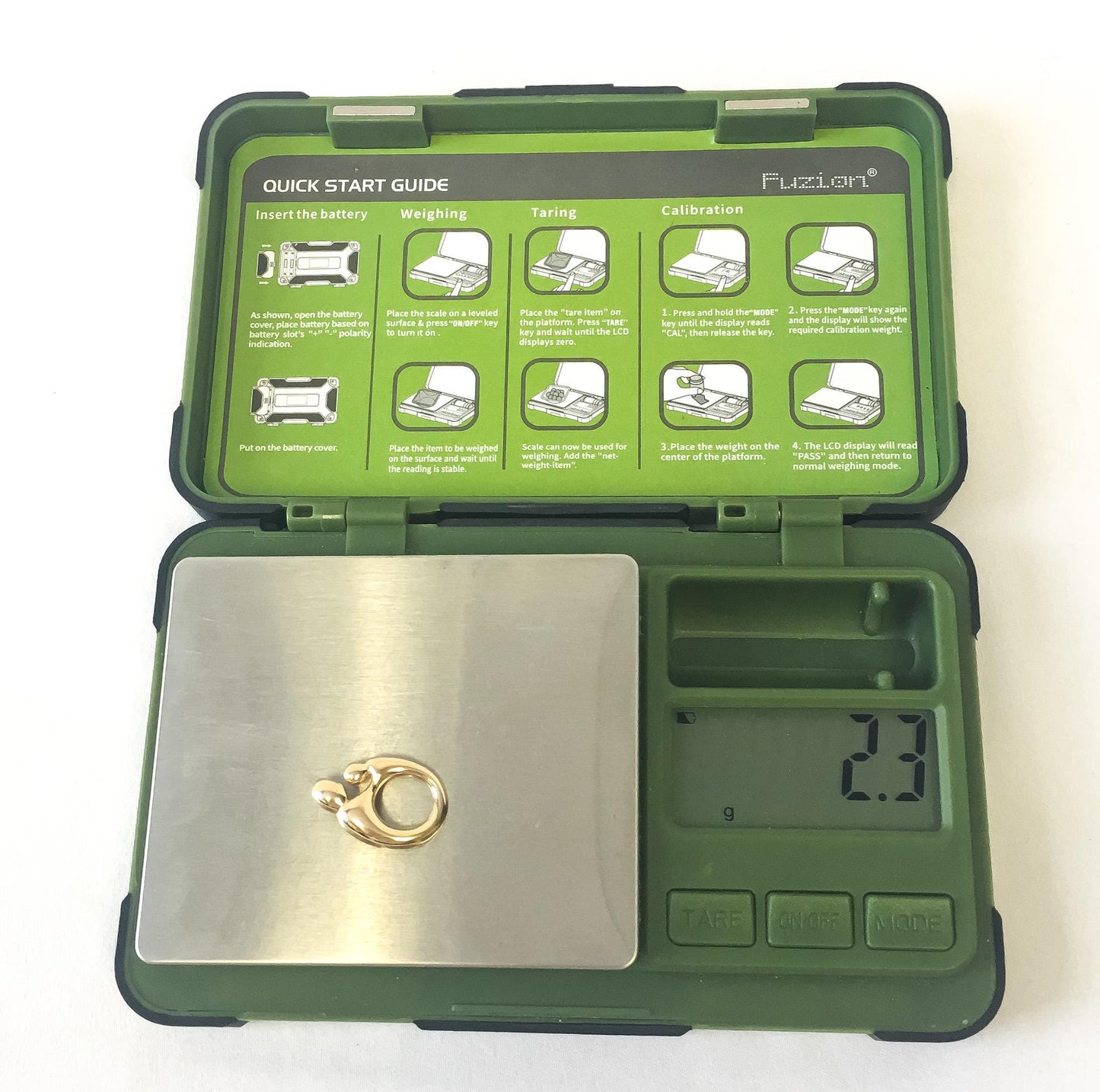 14K Kaynar Yellow Gold Mother Child Freeform Pendant