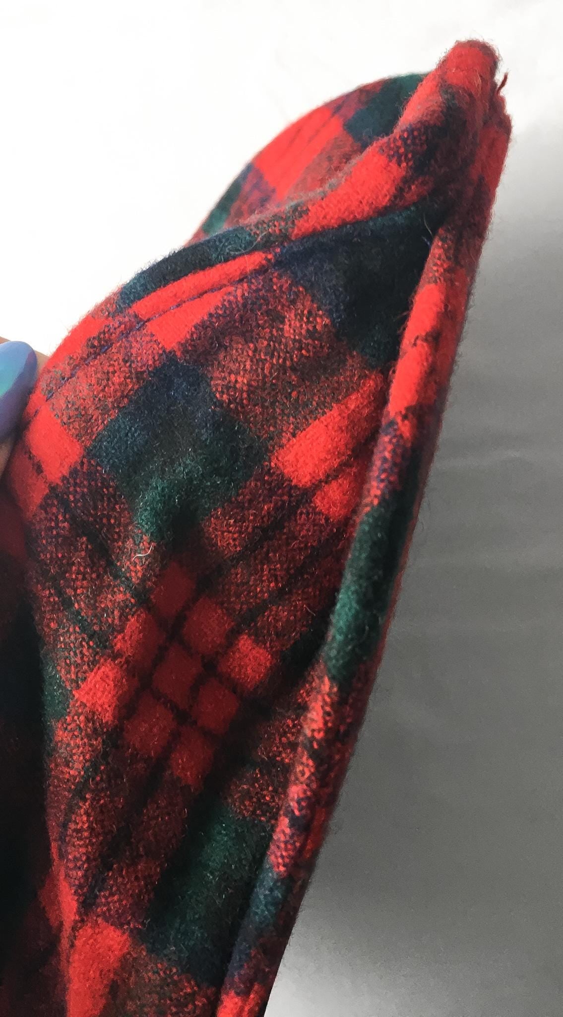 Vintage Pendleton Red Plaid Wool Newsboy Cap, Sz. M, Vintage Preppy Style Hat