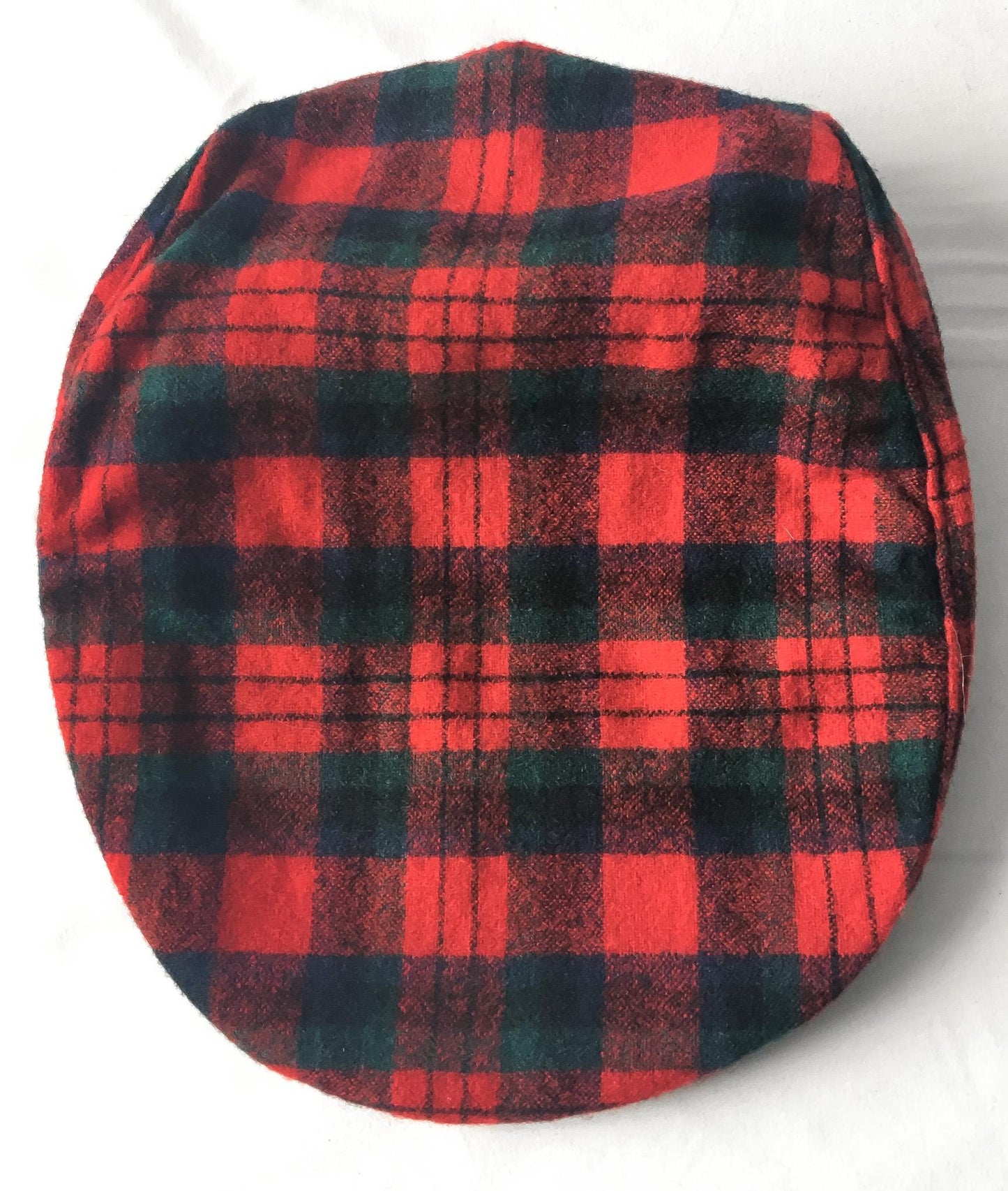 Vintage Pendleton Red Plaid Wool Newsboy Cap, Sz. M, Vintage Preppy Style Hat