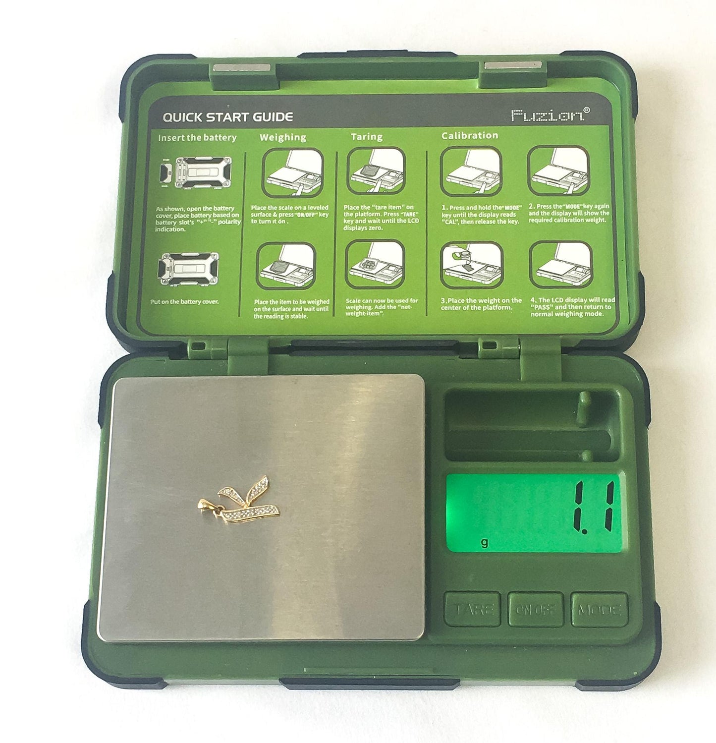 14K Yellow Gold White Sapphire 'K' Initial Monogram Pendant, .75", Simple Dainty Elegant Initial Pendant