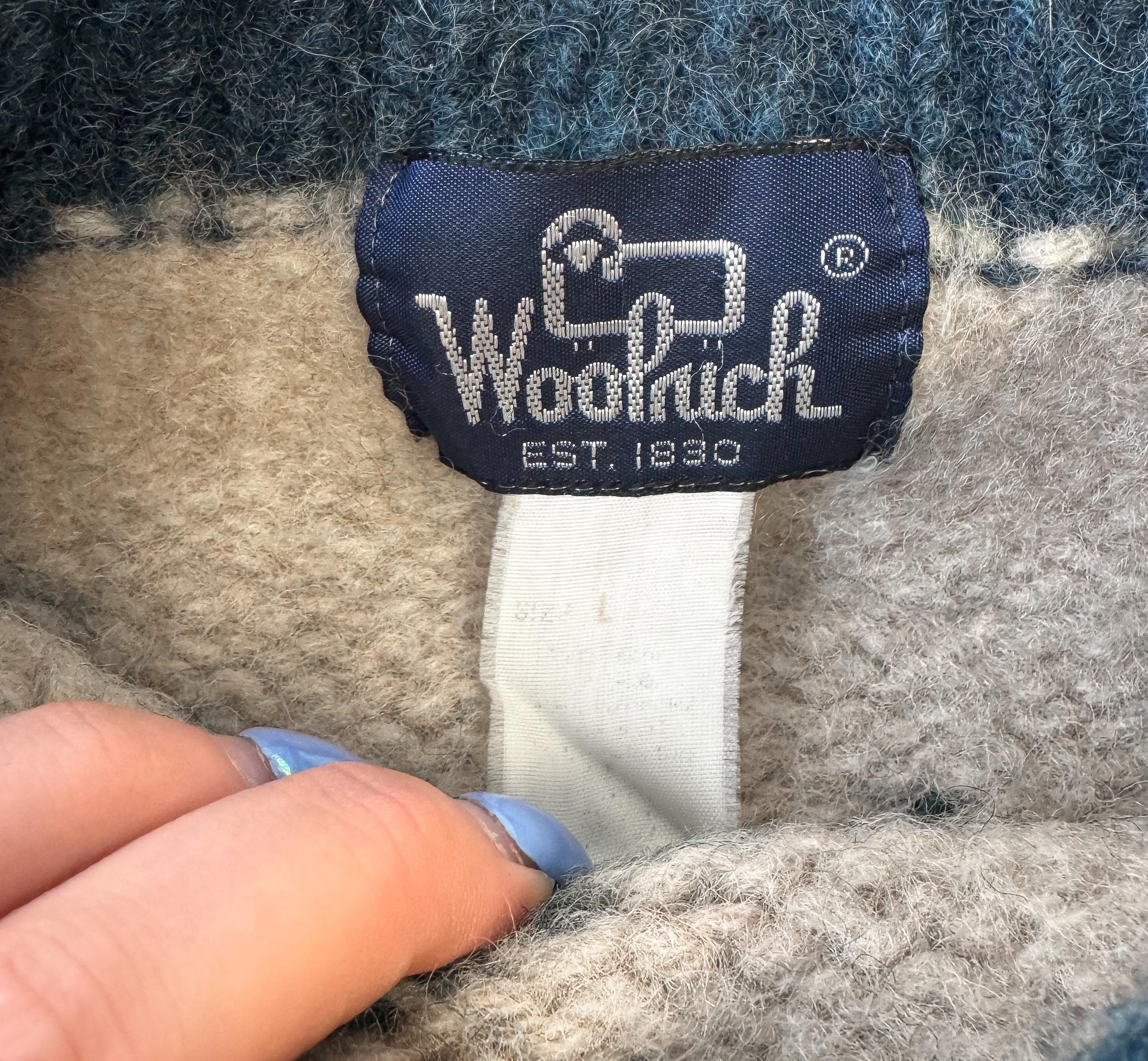 Vintage 90s Woolrich Bear Wool Crewneck Sweater, Women's Sz. XS, Vintage Grandpa Nature Sweater