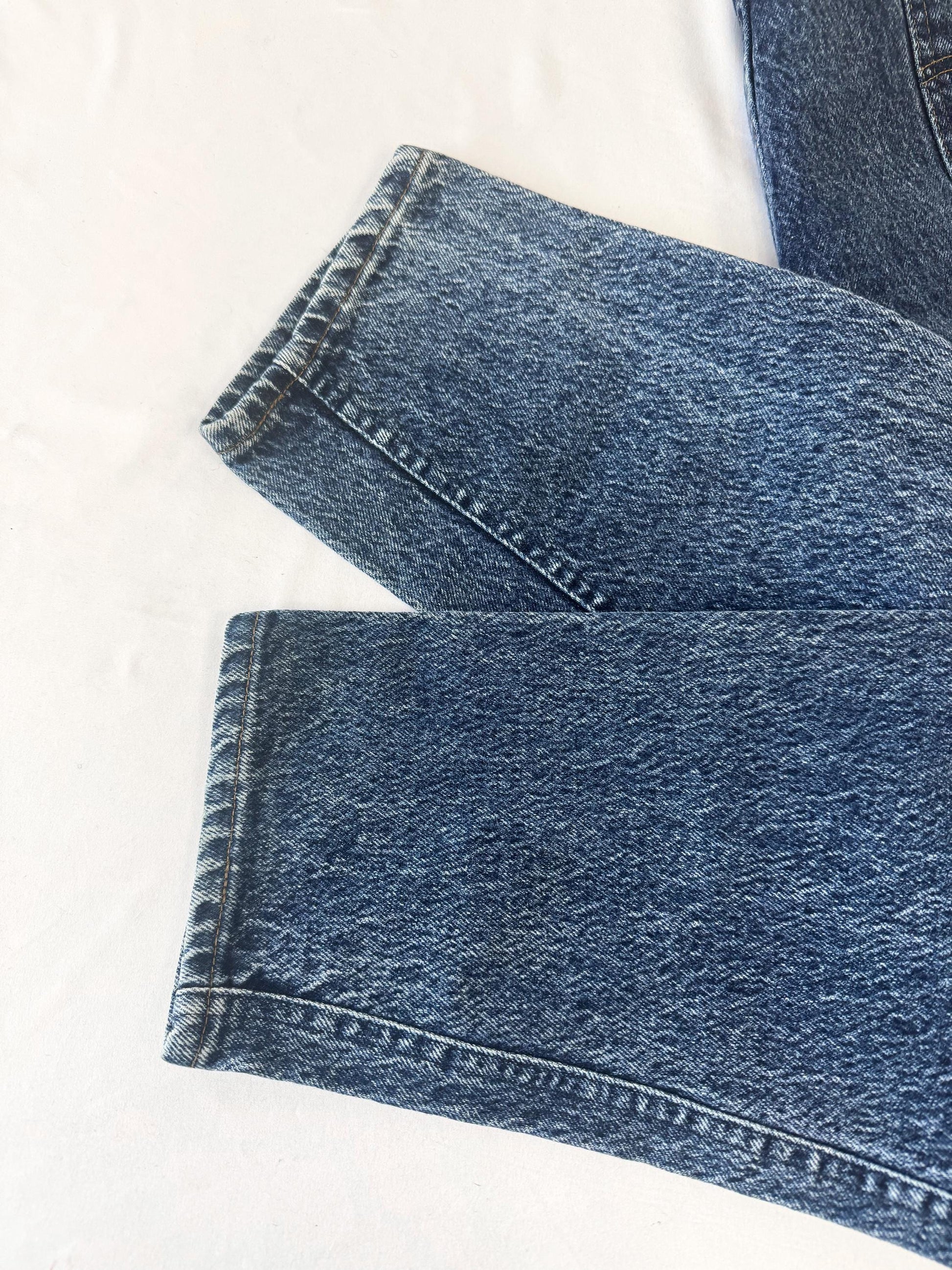 Vintage 90s Lee Dark Acid Wash High Rise Tapered Leg Mom Jeans, Women's 30" x 29"