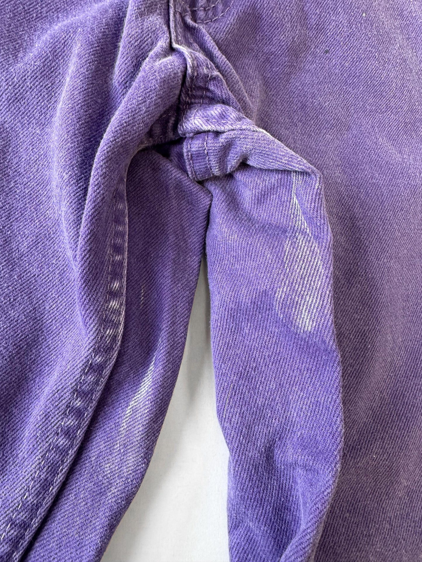 Vintage 70s Levi's Orange Tab 560 Purple High Rise Tapered Jeans, 30" x 31"