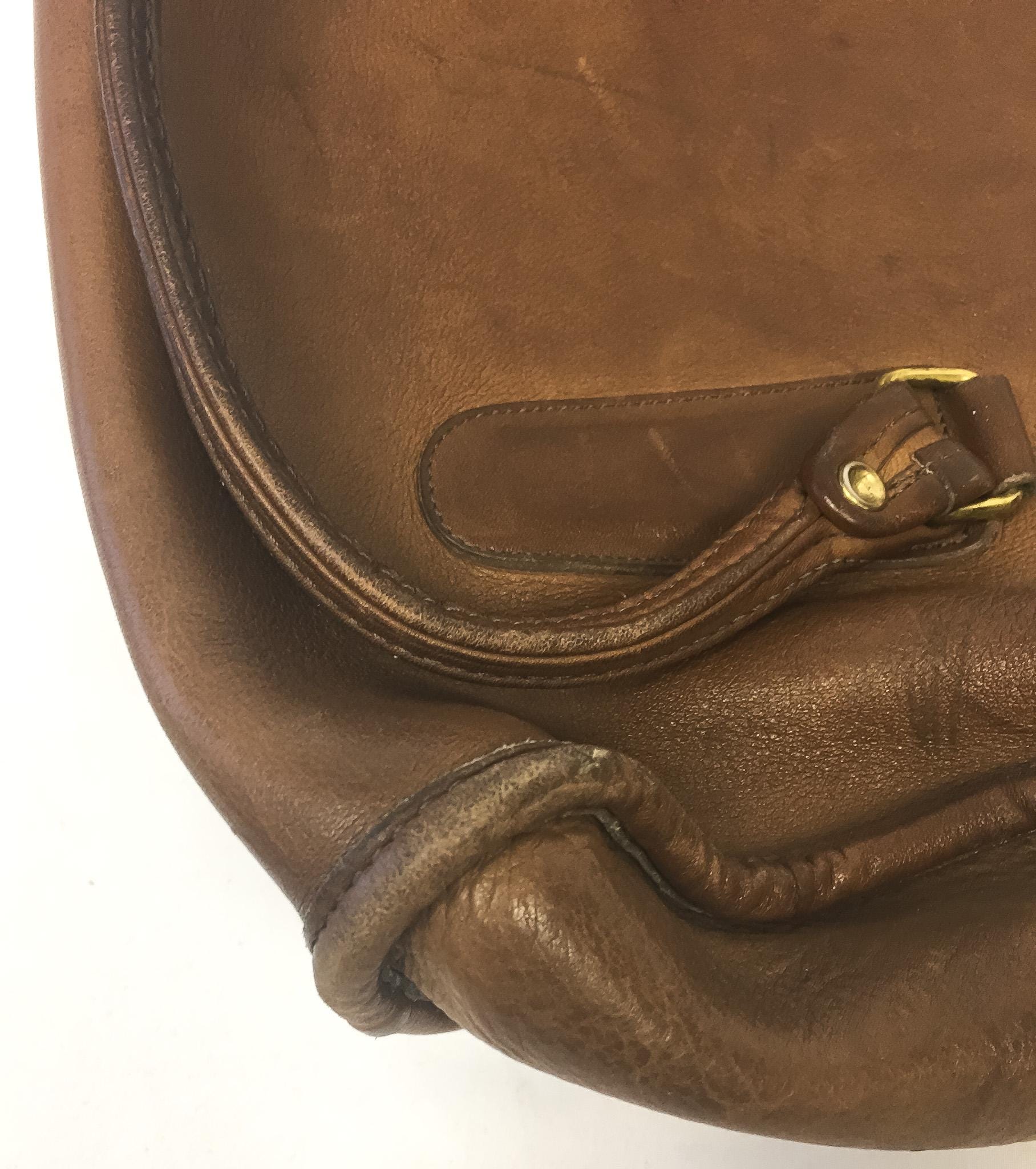 Vintage 60s/70s Coach Madison Brown Leather Satchel with Detachable Crossbody Strap, Vintage Rare Coach Handbag