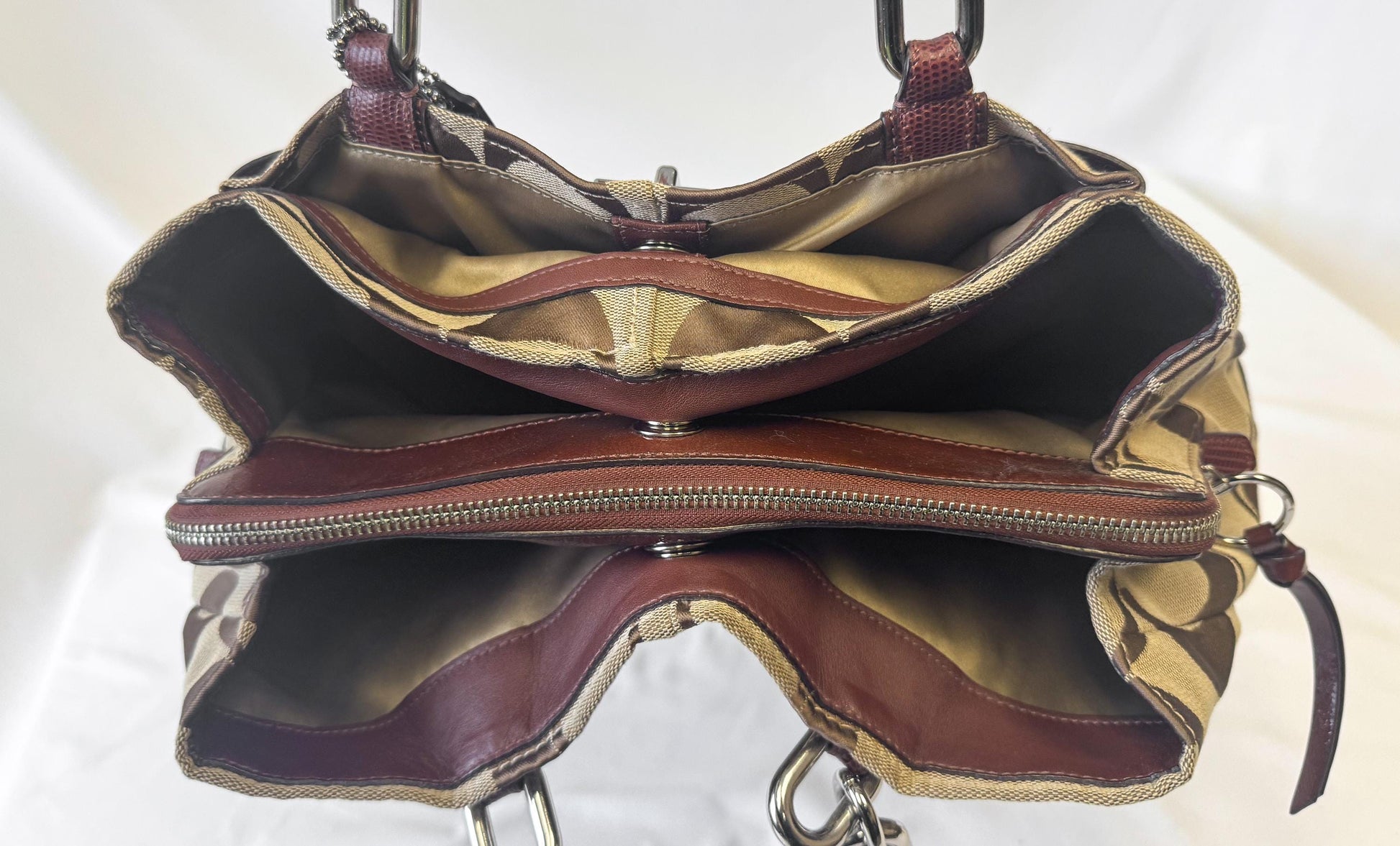 Y2K 00s Coach Chelsea Signature Jayden Carryall Satchel Shoulder Tote Bag Style 17806