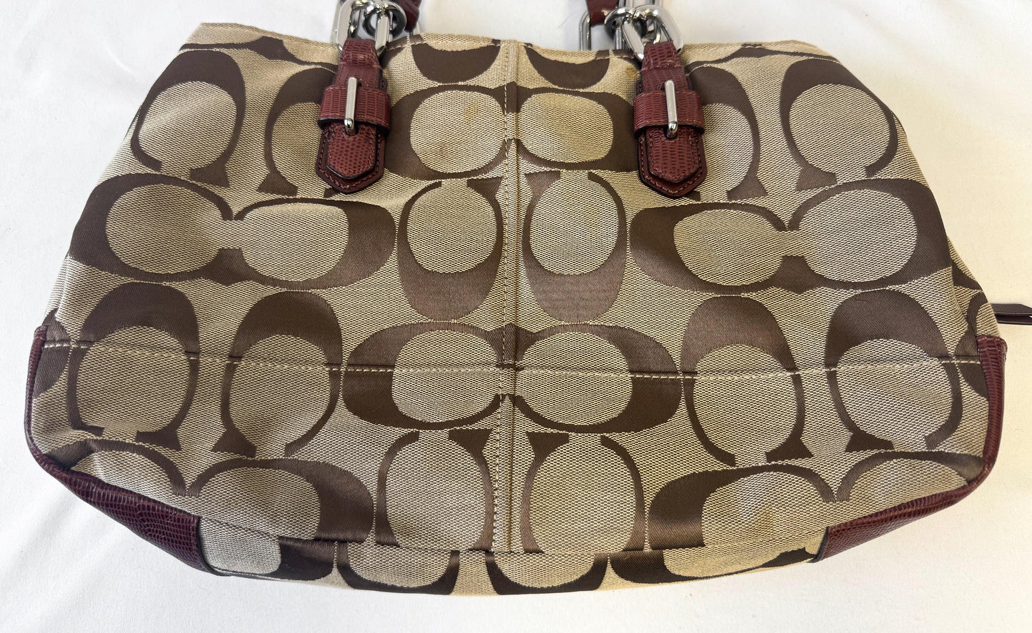 Y2K 00s Coach Chelsea Signature Jayden Carryall Satchel Shoulder Tote Bag Style 17806