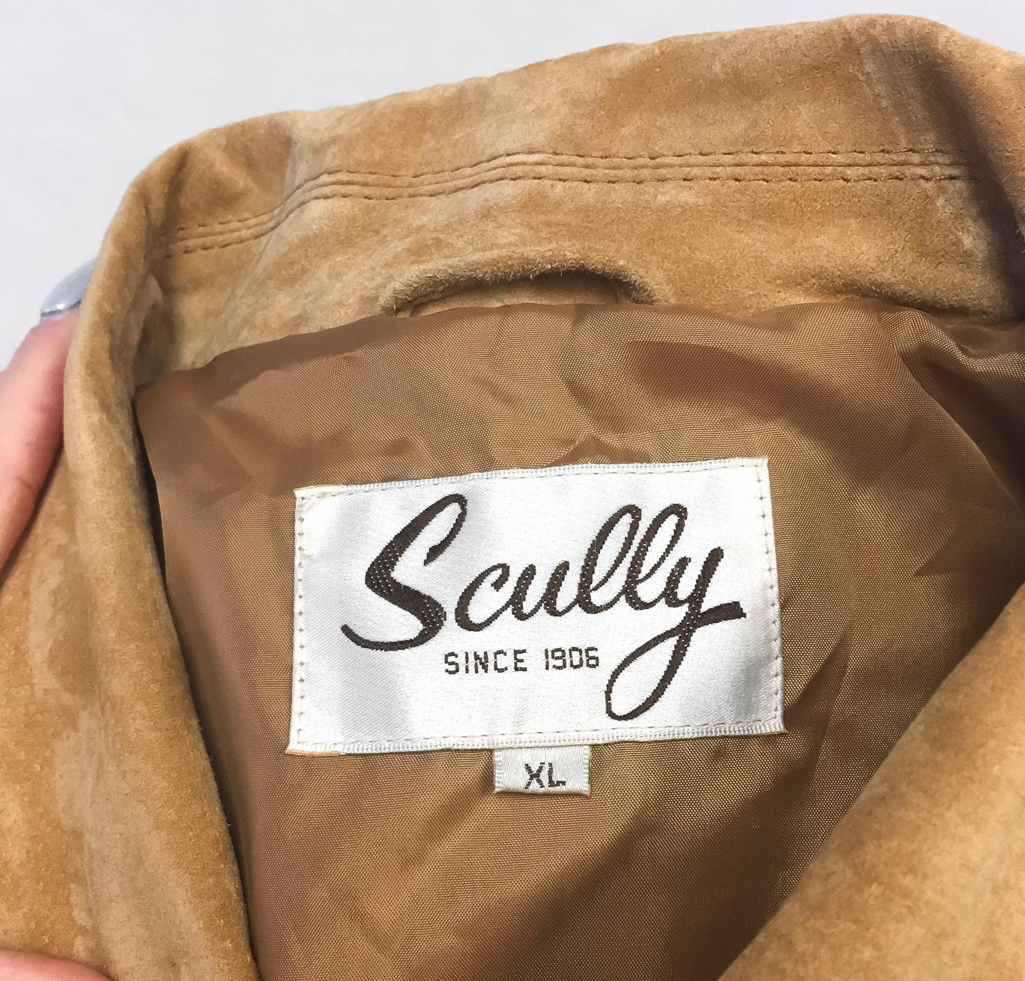 Vintage Scully Brown Tan Leather Suede Fringe Unisex Jacket, Men's Sz. M/L, Western Boho Leather Fringe Jacket