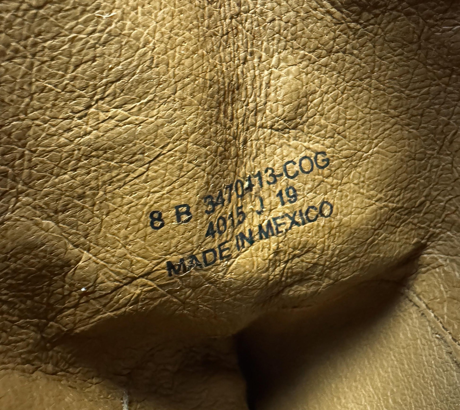 Vintage Frye Brown Knee-High Zip Up Leather Boots, Style 4015, Women's Sz. 8B