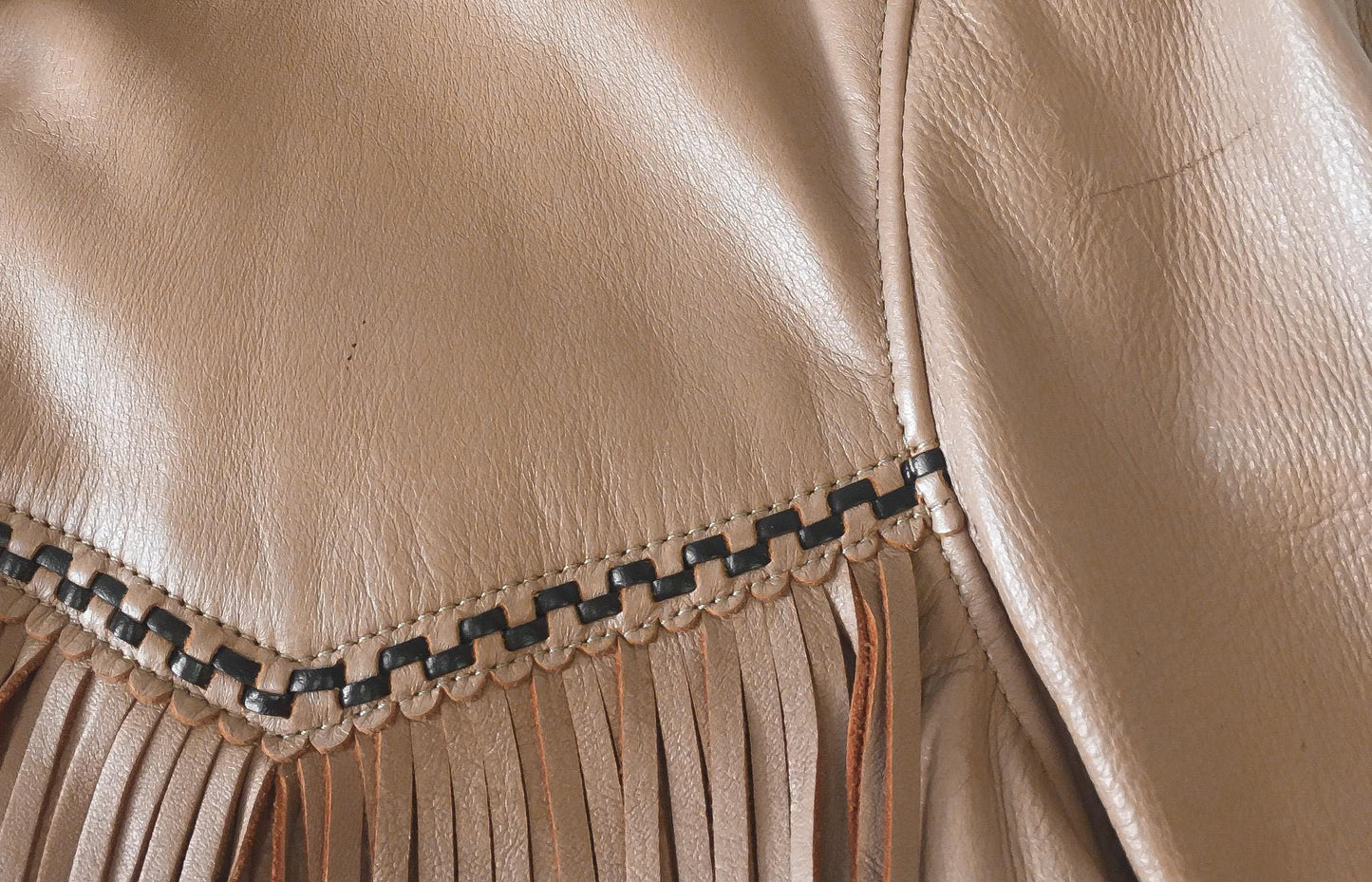 Vintage 50s Salmon Pink Leather Fringe Zip Up Jacket, Women's Sz. S/M, Unique Western Style Jacket