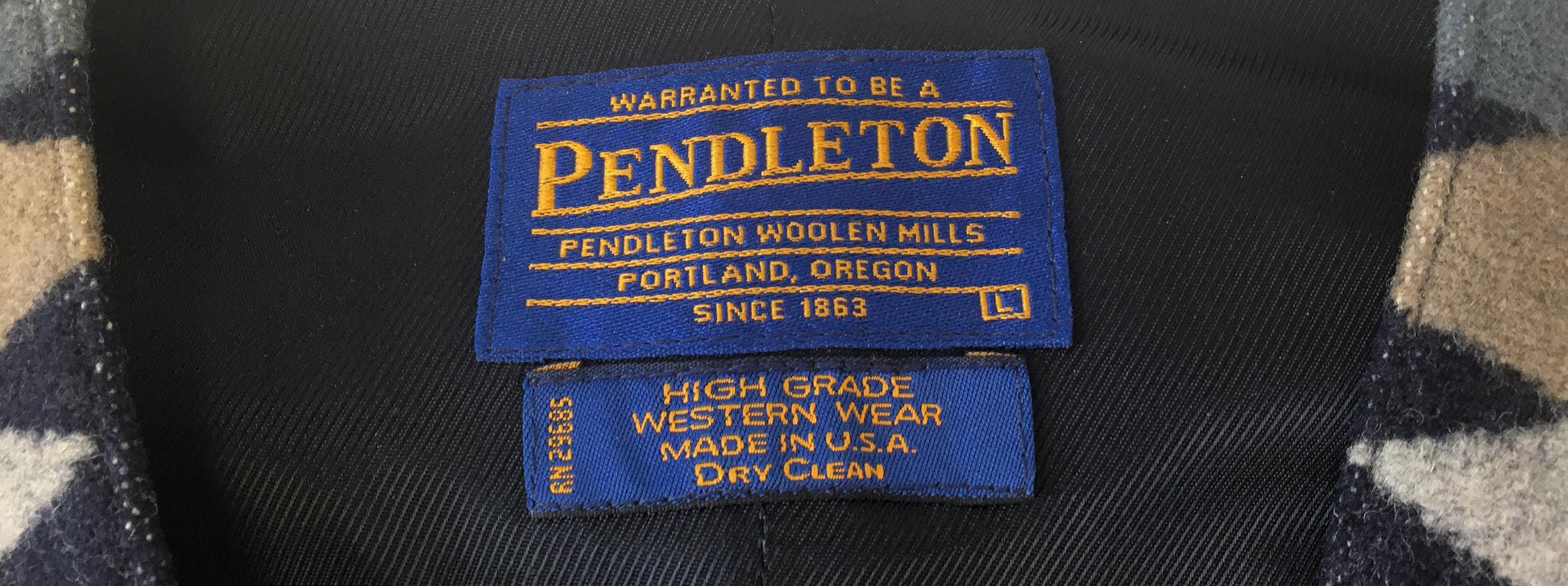 Vintage Pendleton Blue Gray Southwest Aztec Print Wool Vest, Men's Sz. L, Unisex Western Vest