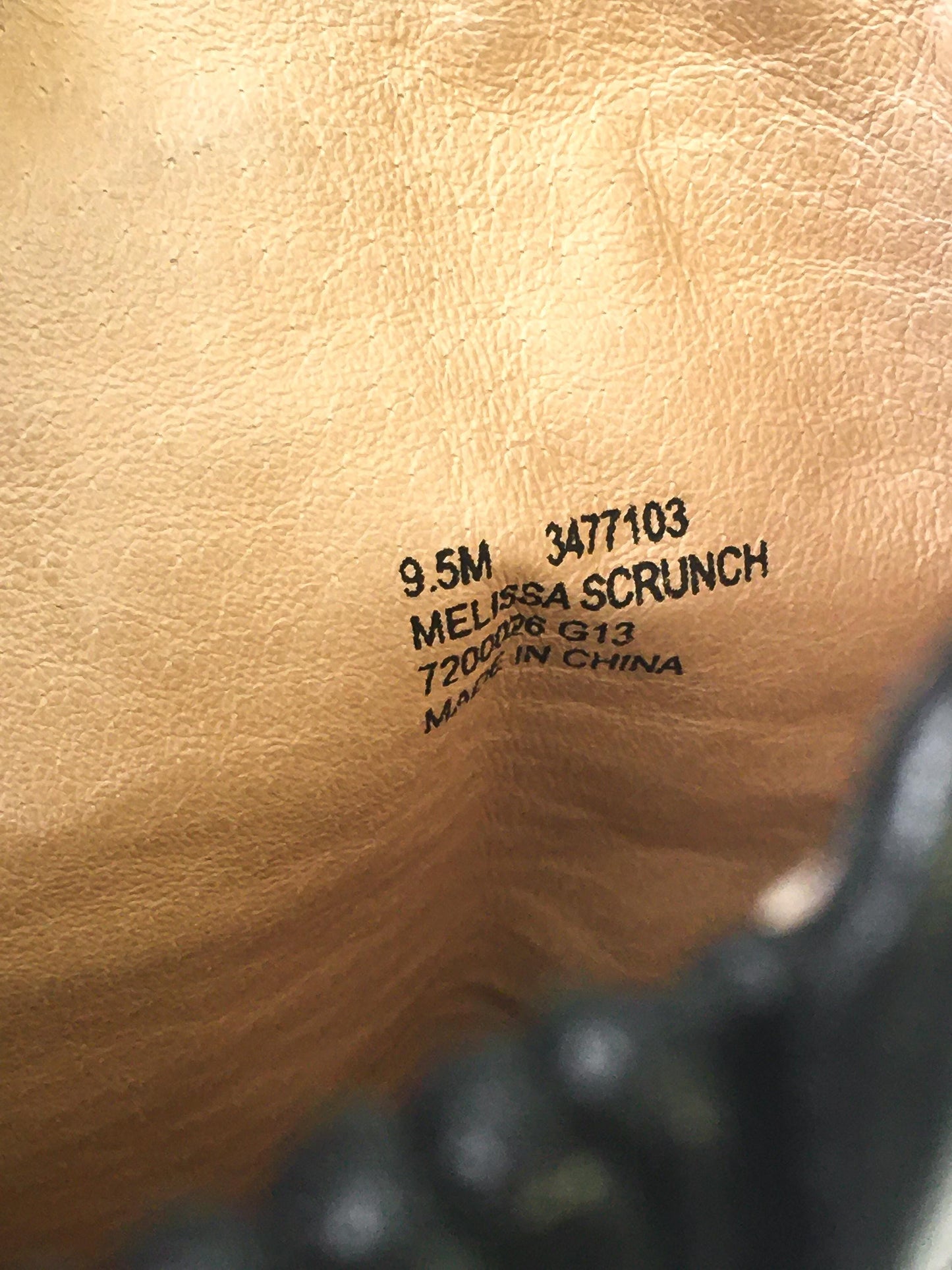 Vintage Frye Melissa Scrunch Black Leather Knee High Boots, Women's Sz. 9.5M