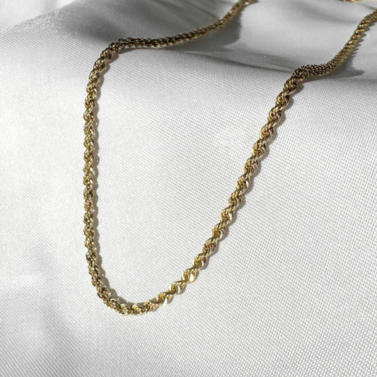 Vintage 14K Yellow Gold Chain, Roughly 20", Roughly 2mm, Simple Everyday Minimalist Unisex Chain Necklace