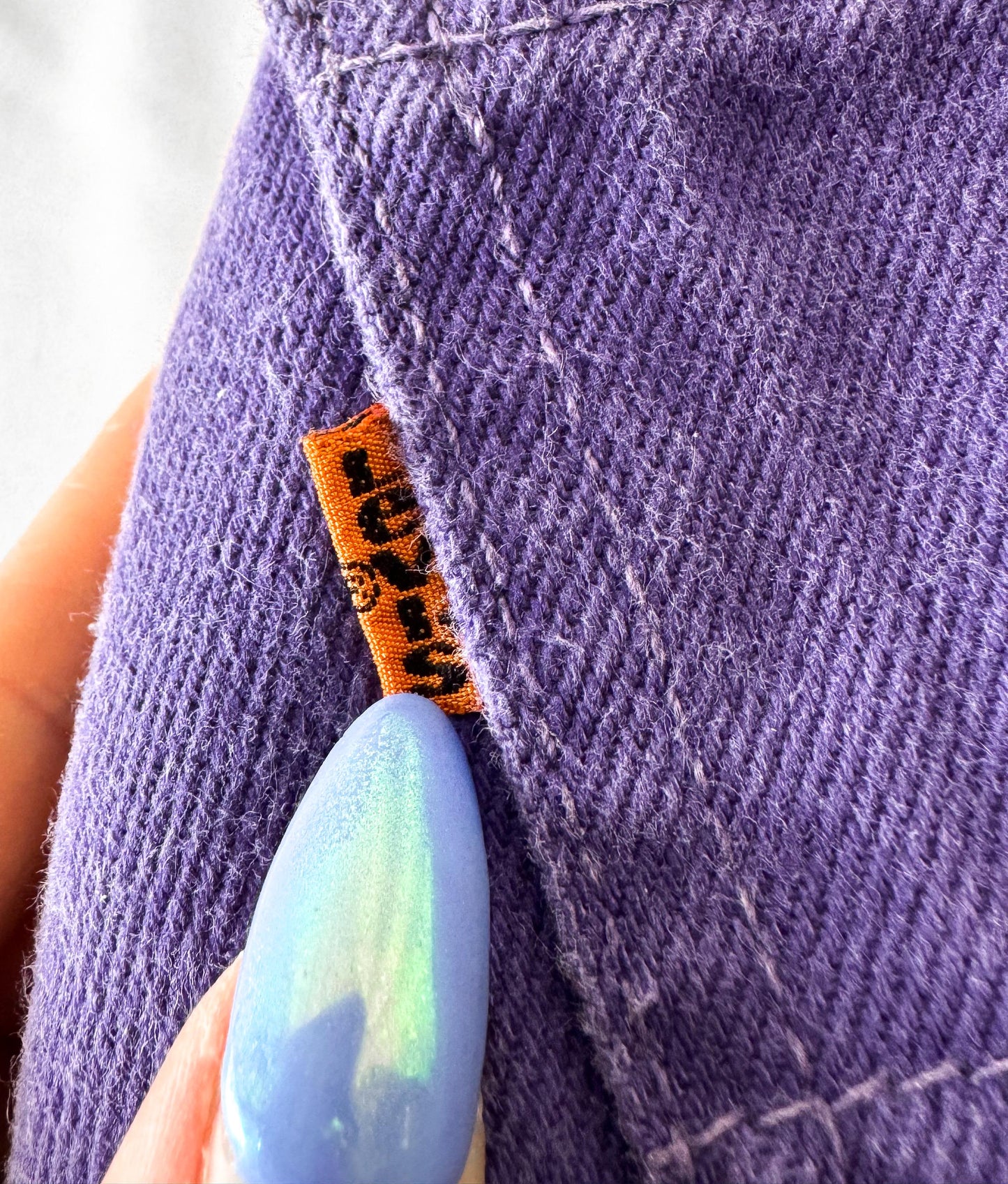 Vintage 70s Levi's Orange Tab 560 Purple High Rise Tapered Jeans, 30" x 31"