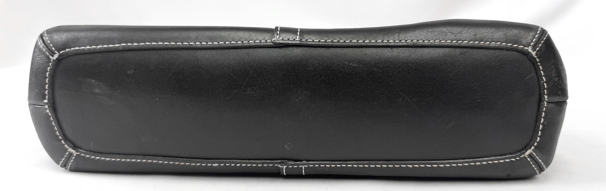 Y2K 00s Coach Signature Hamilton Black Monogram Hobo Canvas Leather Medium Shoulder Bag, Style 6824