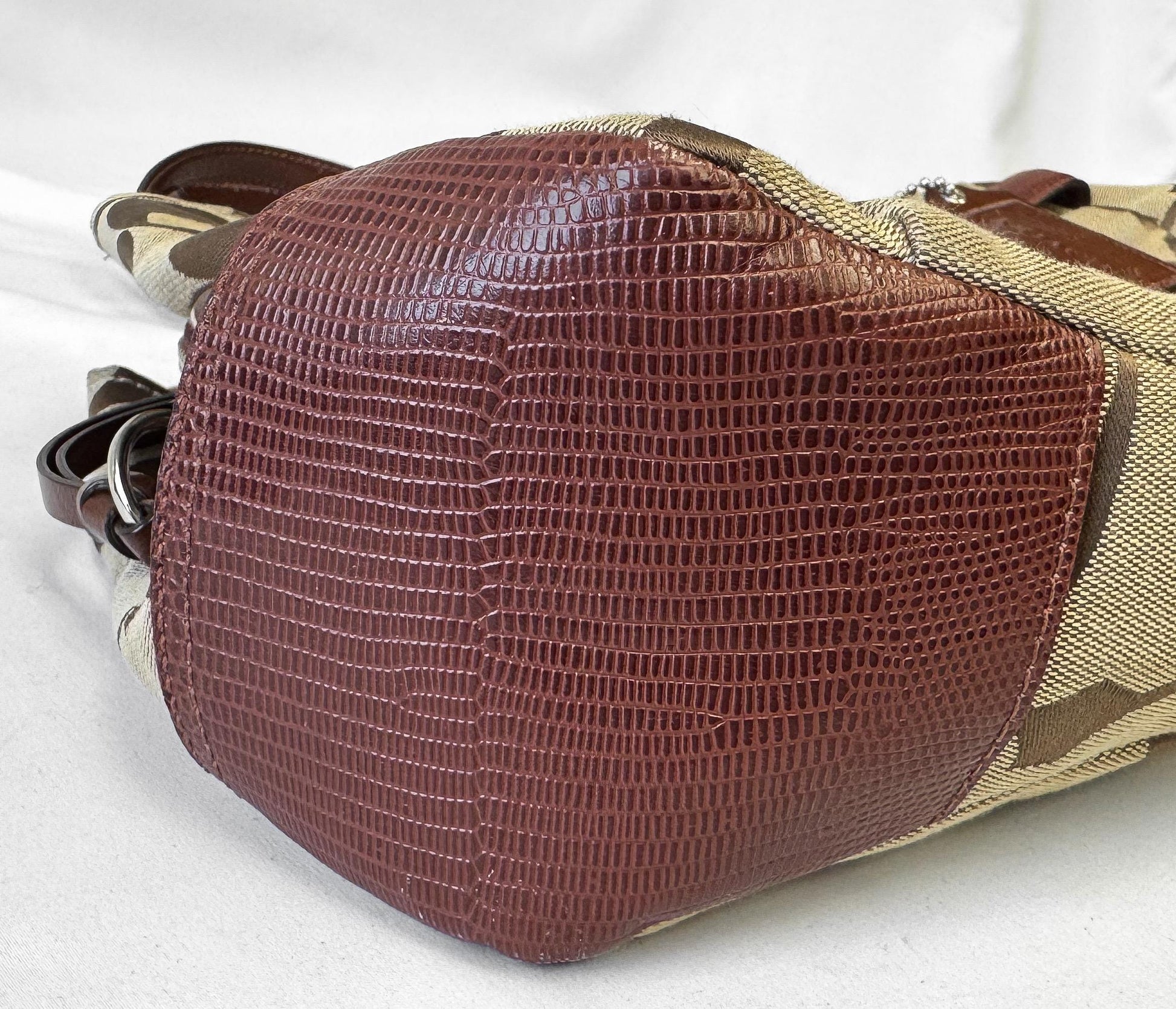 Y2K 00s Coach Chelsea Signature Jayden Carryall Satchel Shoulder Tote Bag Style 17806